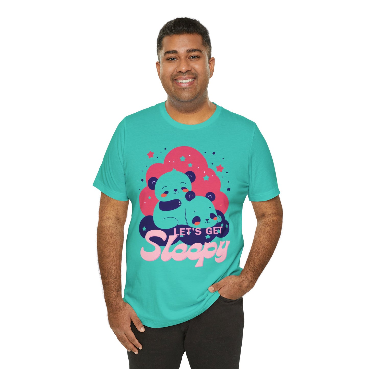 Cute Panda Sleepy Unisex Tee - Perfect for Cozy Days and Gift Giving