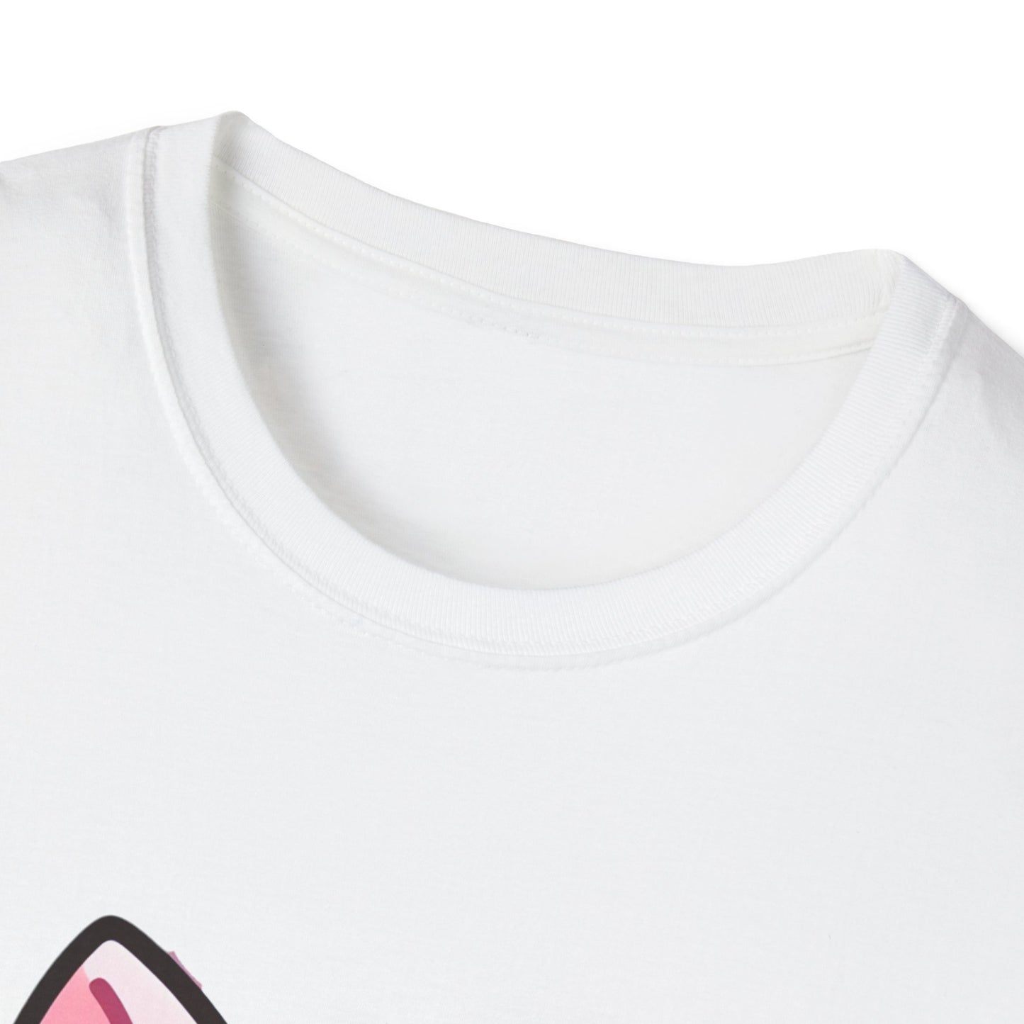 Cute Cat Character Unisex Softstyle T-Shirt for Animal Lovers