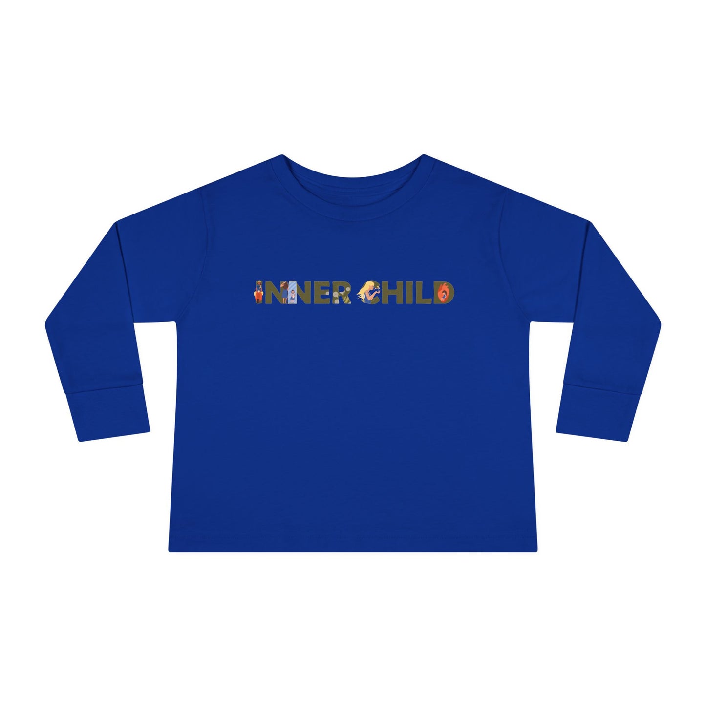 Toddler Long Sleeve Tee - 'Inner Child' Graphic T-Shirt for Playful Kids