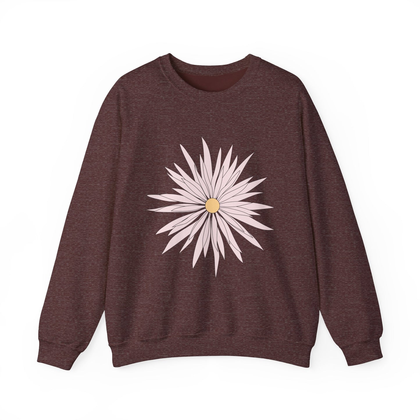 Floral Graphic Unisex Crewneck Sweatshirt - Cozy Comfort for Any Occasion