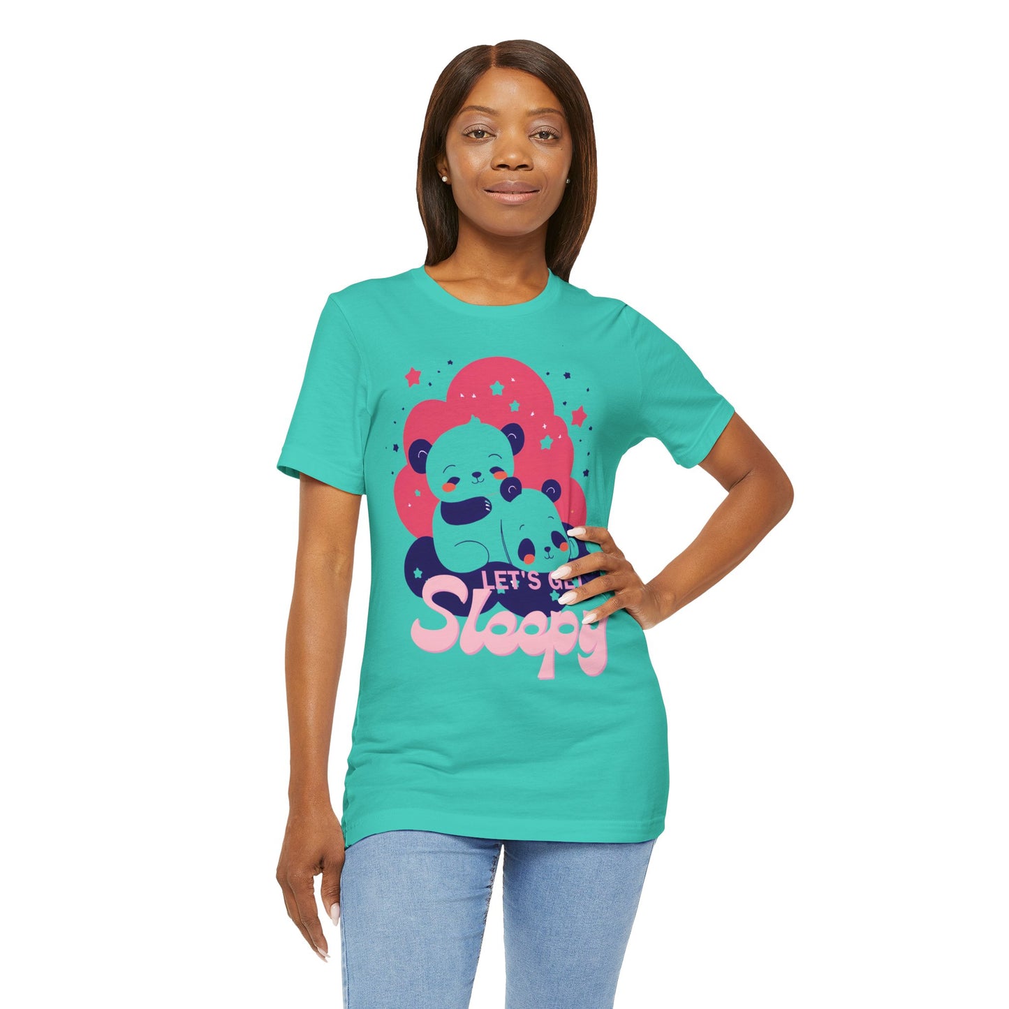 Cute Panda Sleepy Unisex Tee - Perfect for Cozy Days and Gift Giving