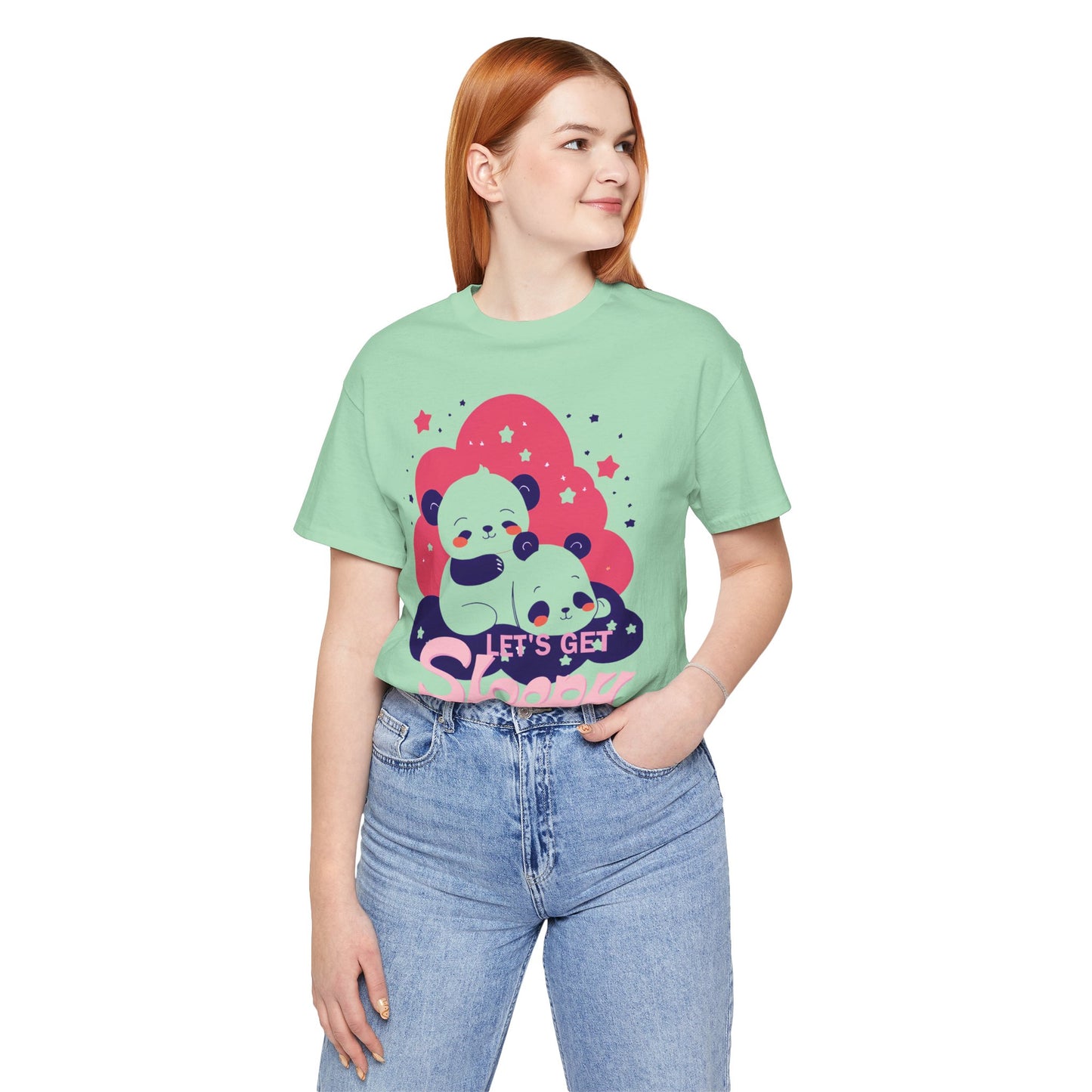 Cute Panda Sleepy Unisex Tee - Perfect for Cozy Days and Gift Giving