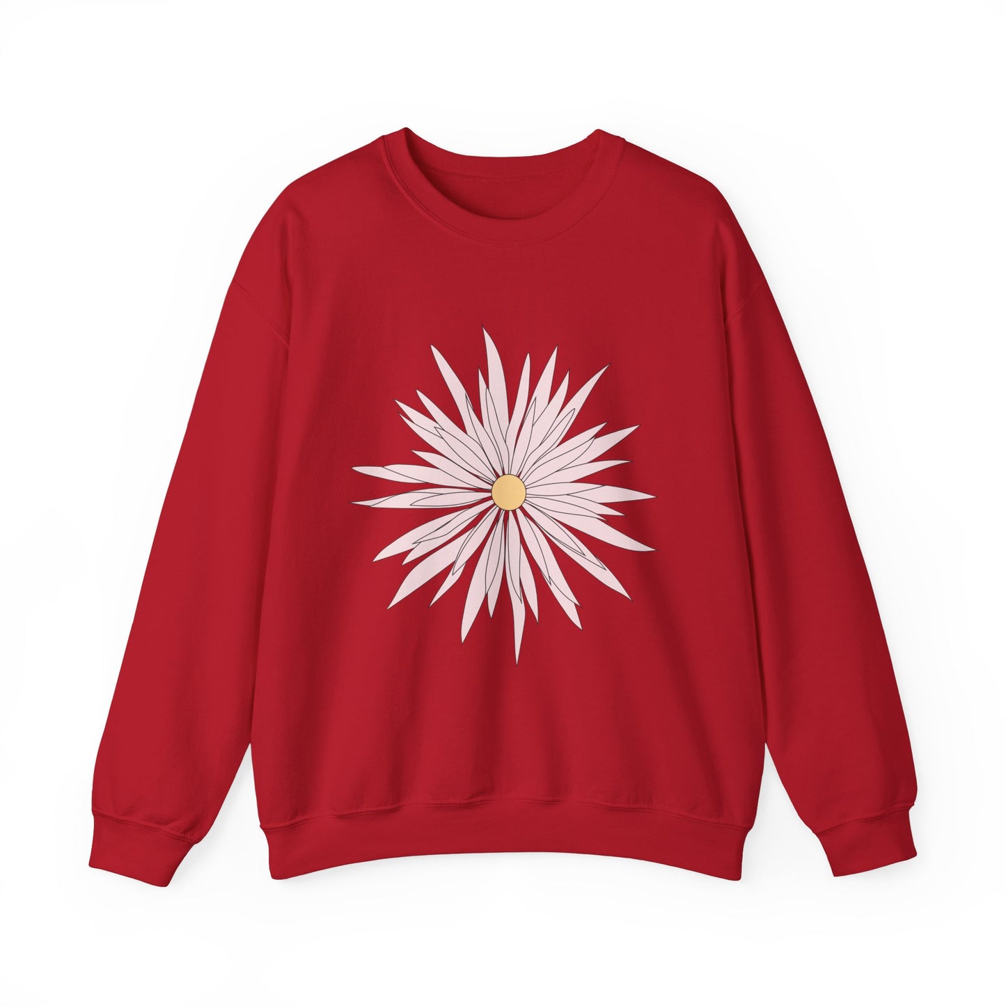 Floral Graphic Unisex Crewneck Sweatshirt - Cozy Comfort for Any Occasion
