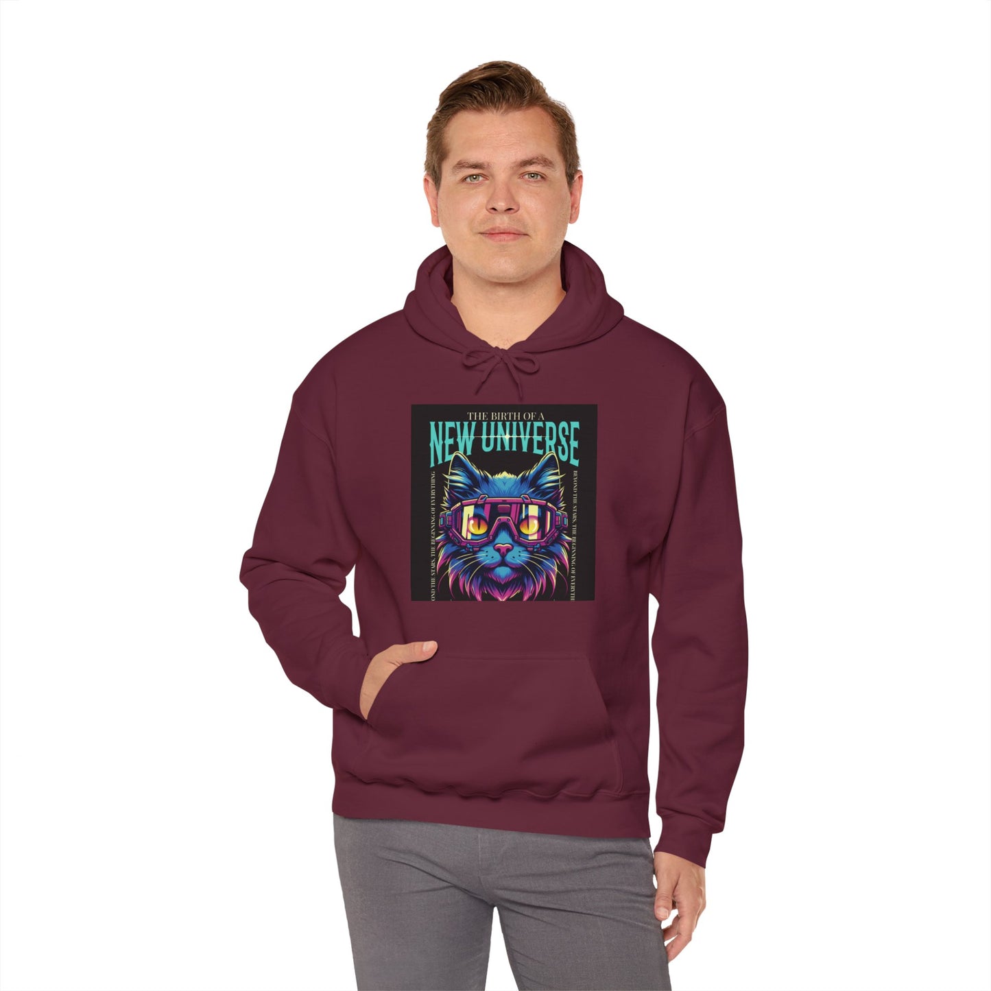 Cosmic Cat Hoodie - 'The Best of a New Universe'