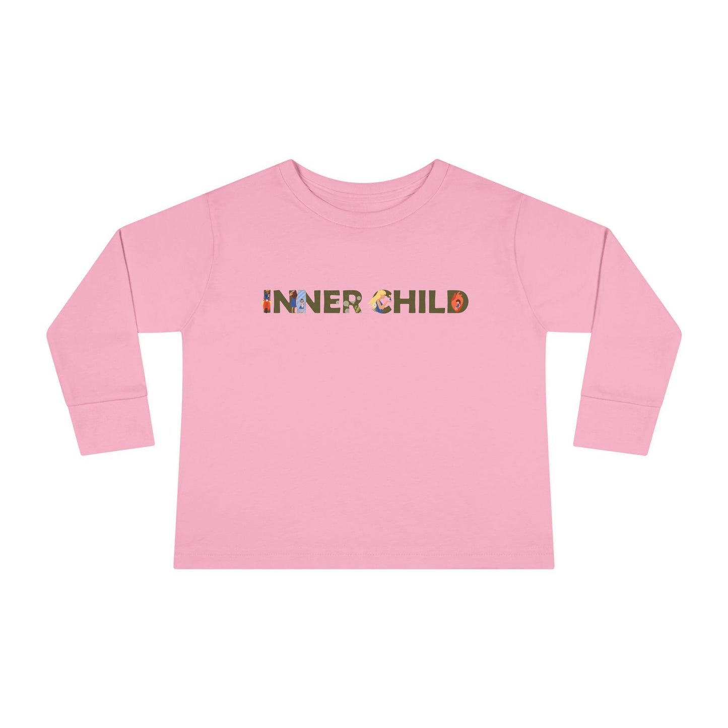Toddler Long Sleeve Tee - 'Inner Child' Graphic T-Shirt for Playful Kids