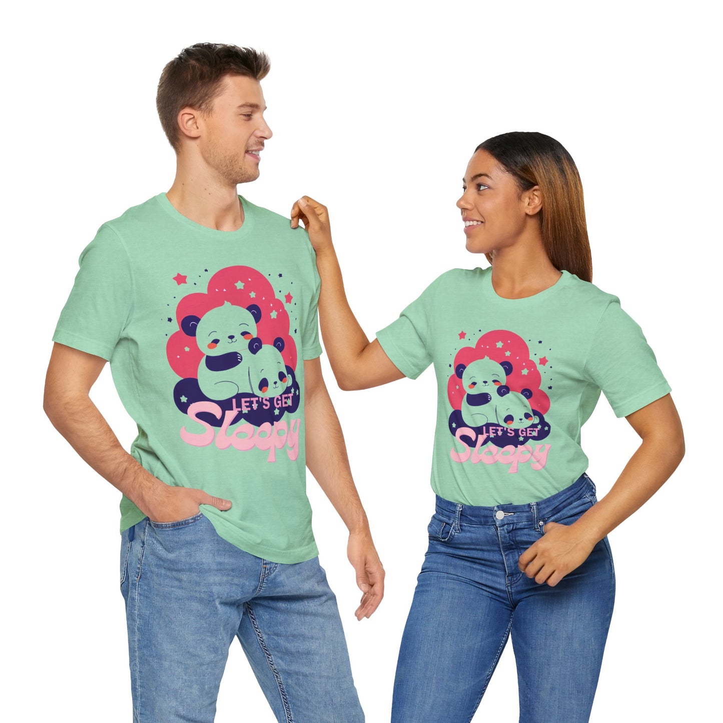 Cute Panda Sleepy Unisex Tee - Perfect for Cozy Days and Gift Giving