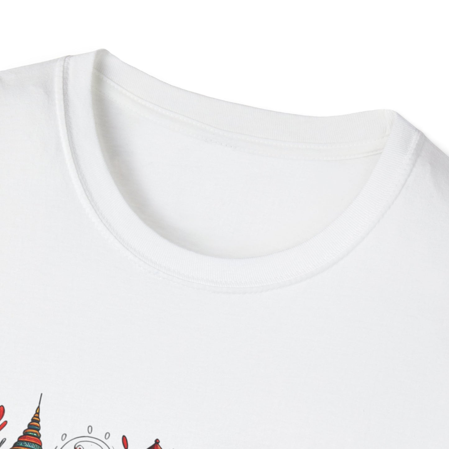 Bohemian Elephant Art T-Shirt - Softstyle Graphic Tee for Nature Lovers