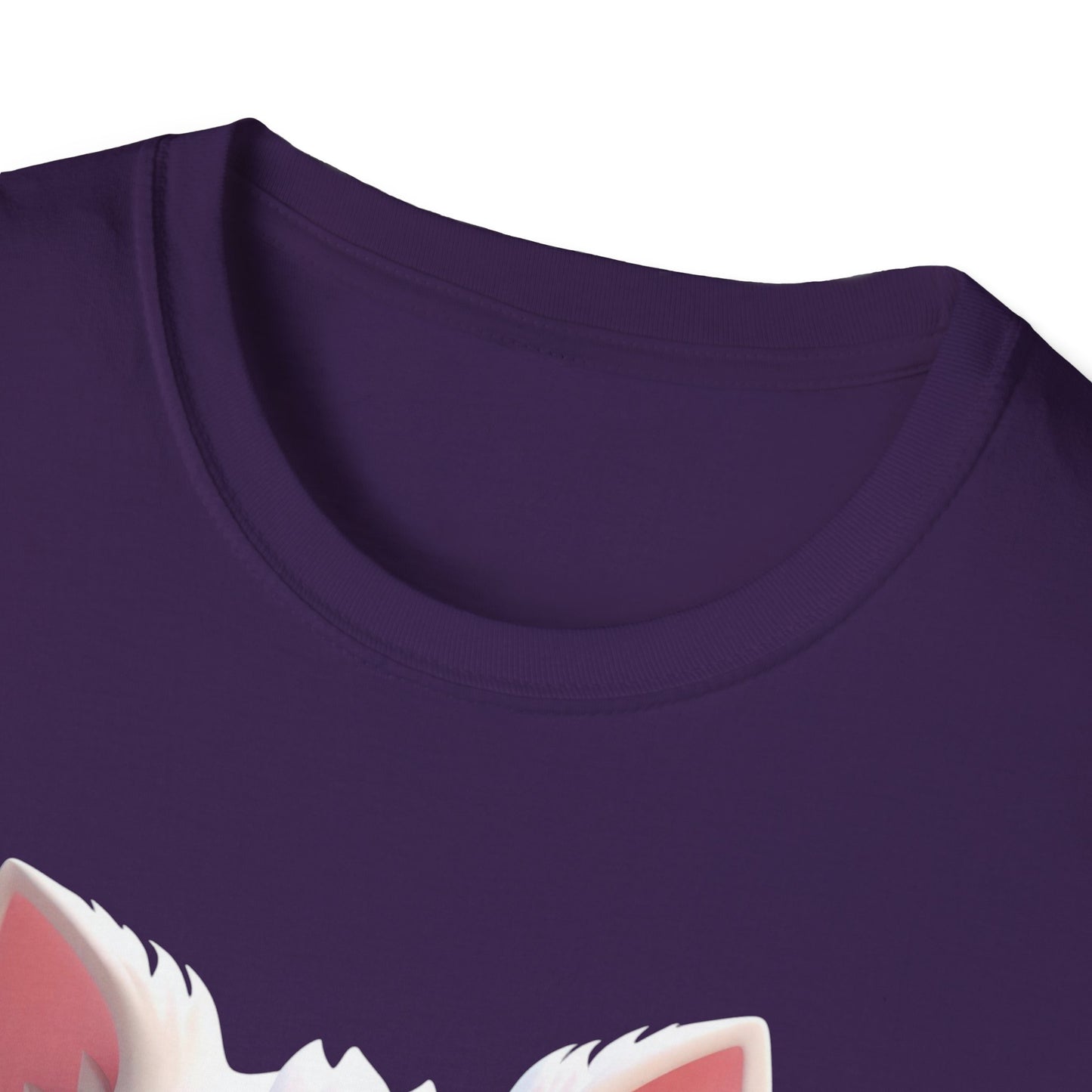Cute Cartoon Cat Softstyle T-Shirt - Perfect for Pet Lovers