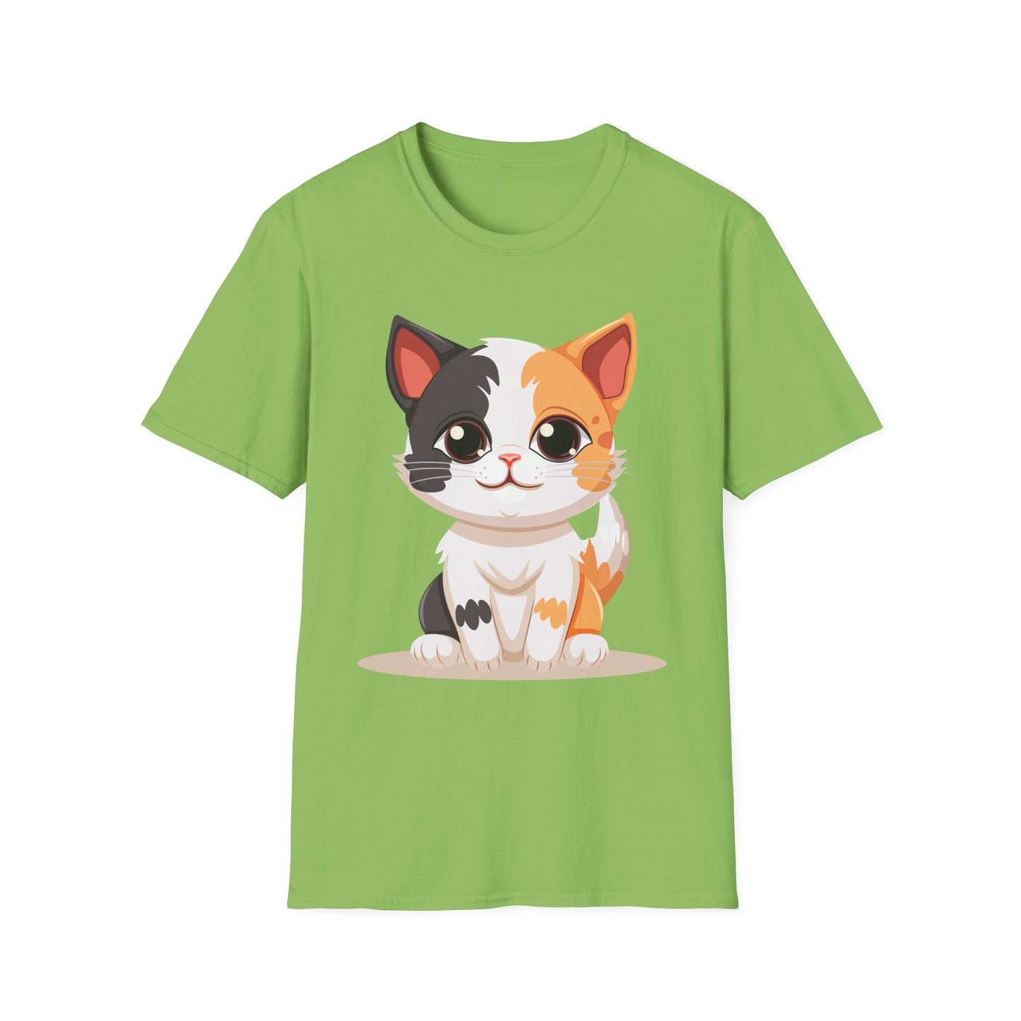 Cute Cat Softstyle T-Shirt – Perfect for Pet Lovers