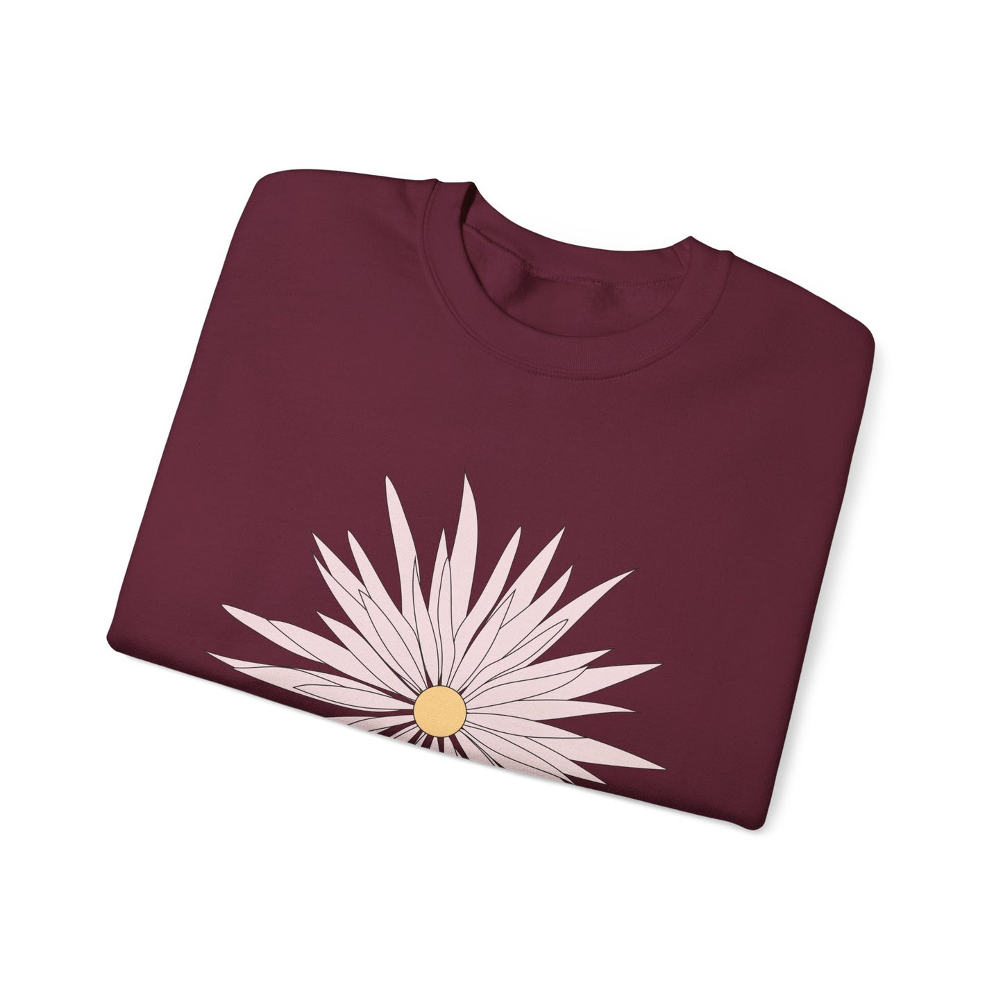 Floral Graphic Unisex Crewneck Sweatshirt - Cozy Comfort for Any Occasion
