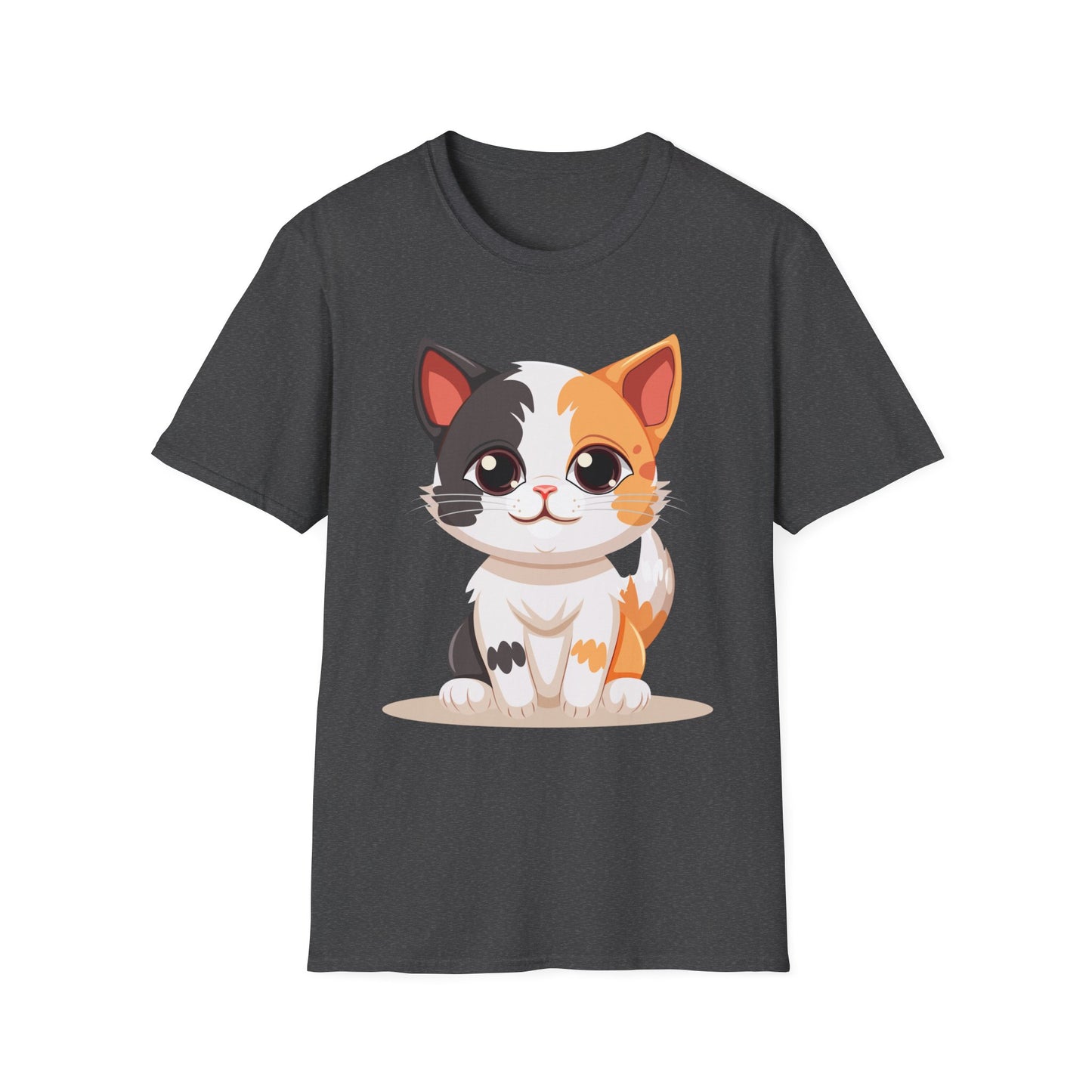 Cute Cat Softstyle T-Shirt – Perfect for Pet Lovers