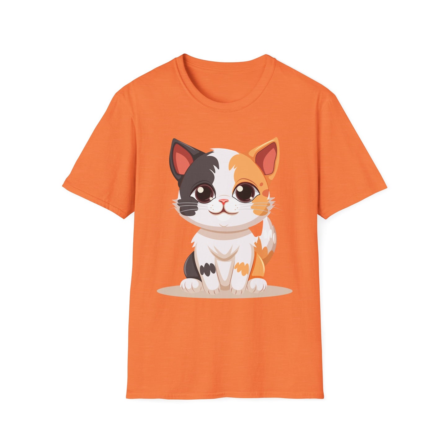 Cute Cat Softstyle T-Shirt – Perfect for Pet Lovers