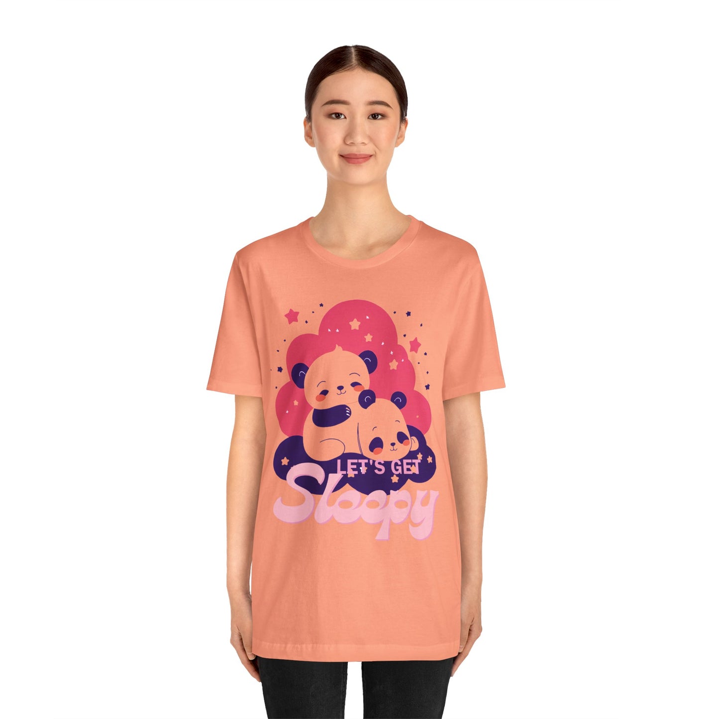 Cute Panda Sleepy Unisex Tee - Perfect for Cozy Days and Gift Giving