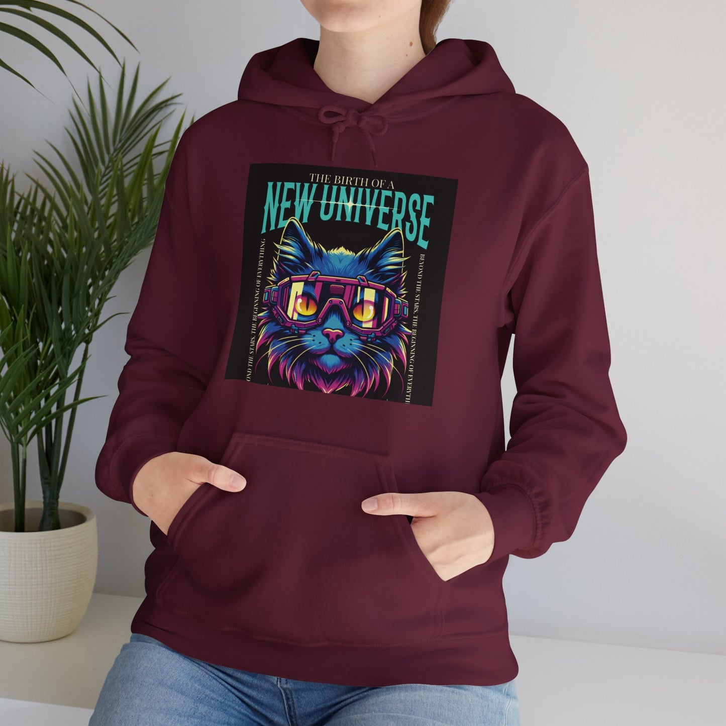 Cosmic Cat Hoodie - 'The Best of a New Universe'
