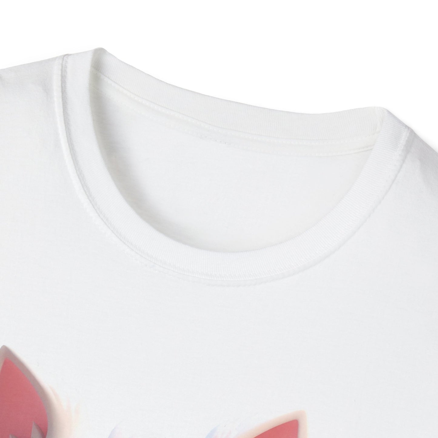 Cute Cartoon Cat Softstyle T-Shirt - Perfect for Pet Lovers