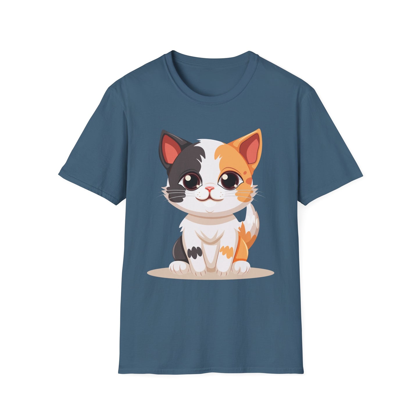 Cute Cat Softstyle T-Shirt – Perfect for Pet Lovers