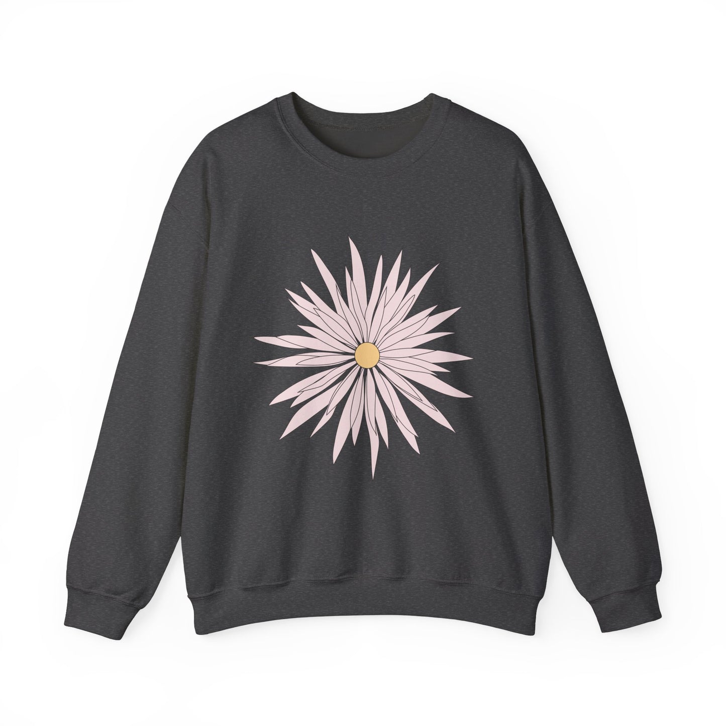 Floral Graphic Unisex Crewneck Sweatshirt - Cozy Comfort for Any Occasion