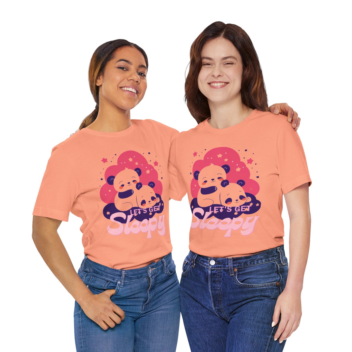 Cute Panda Sleepy Unisex Tee - Perfect for Cozy Days and Gift Giving