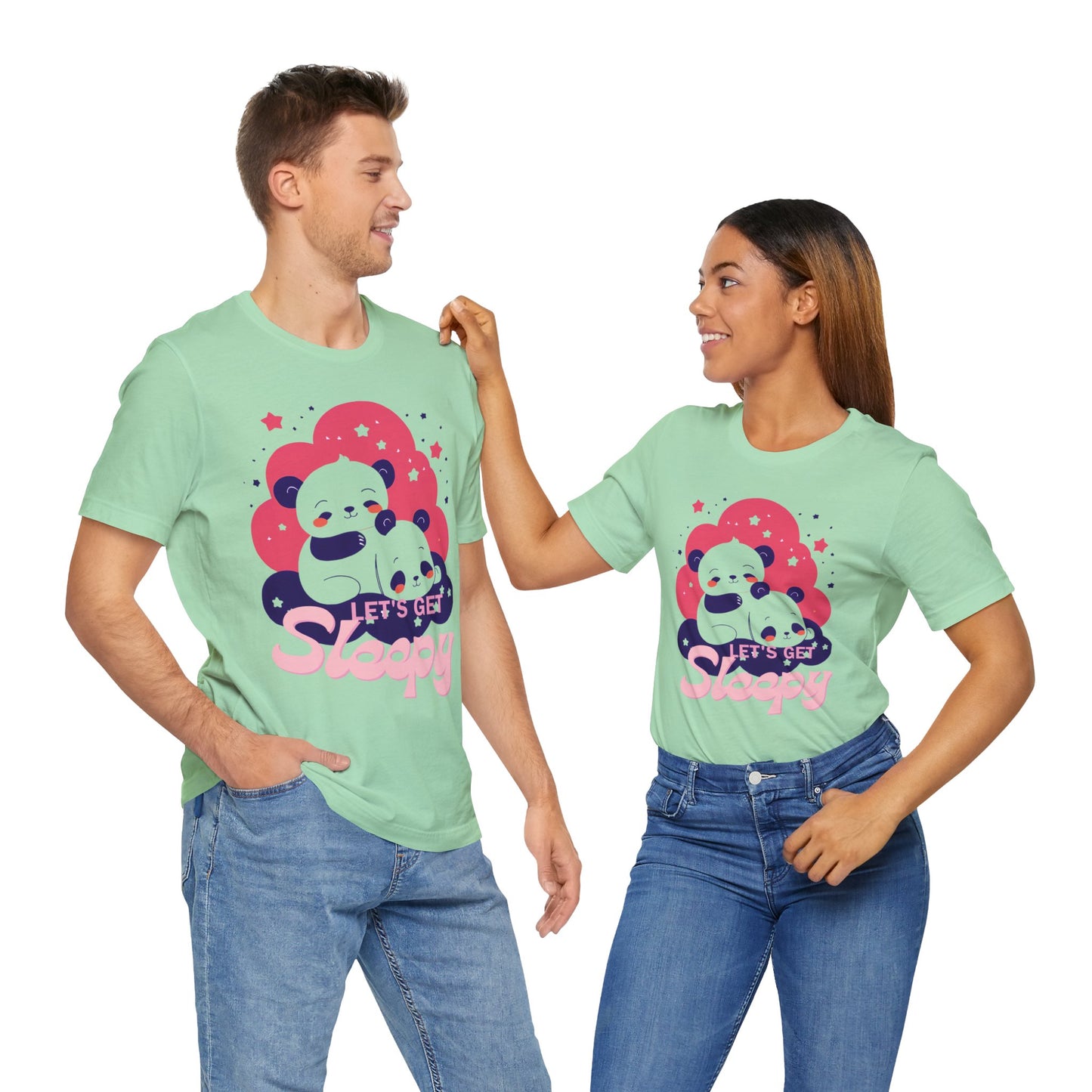 Cute Panda Sleepy Unisex Tee - Perfect for Cozy Days and Gift Giving
