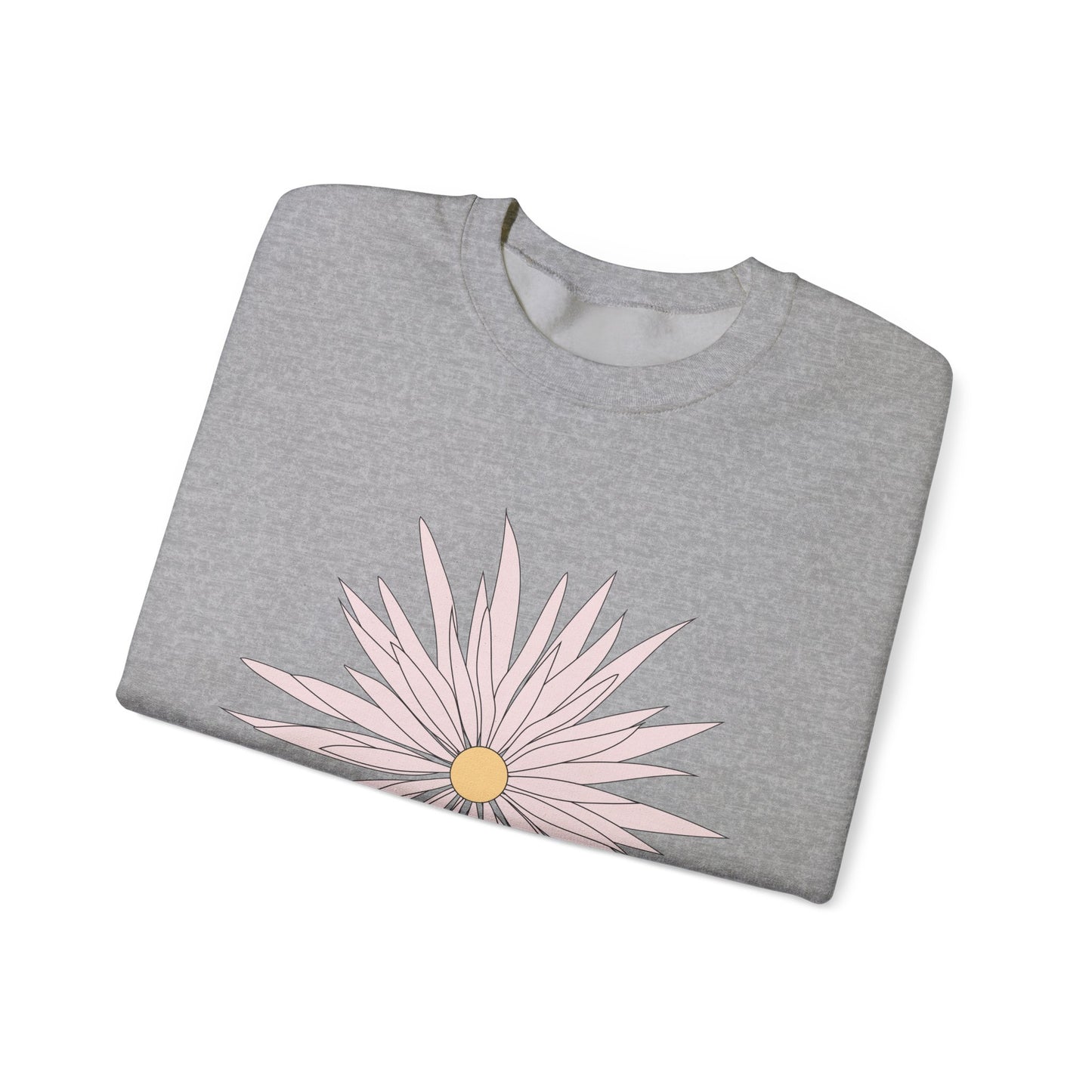 Floral Graphic Unisex Crewneck Sweatshirt - Cozy Comfort for Any Occasion