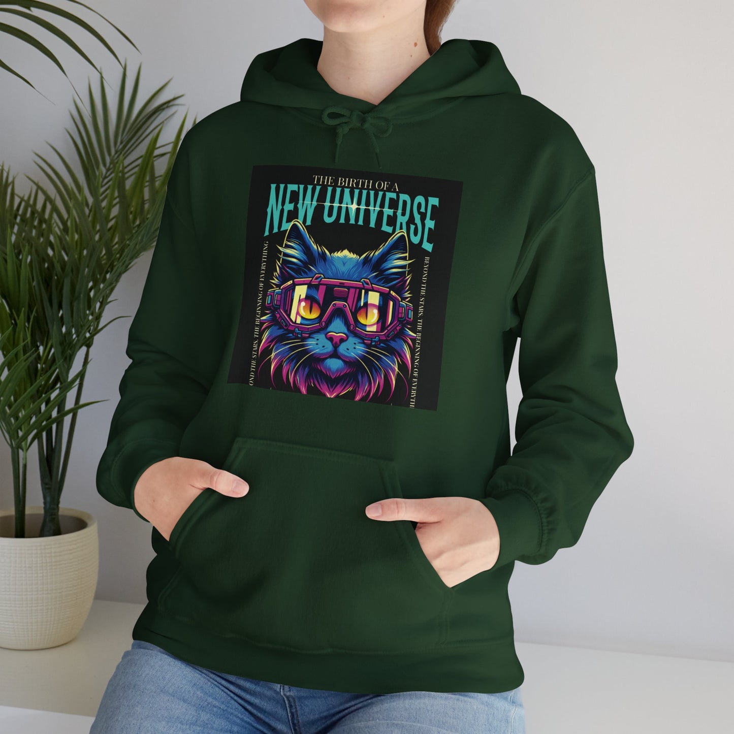Cosmic Cat Hoodie - 'The Best of a New Universe'