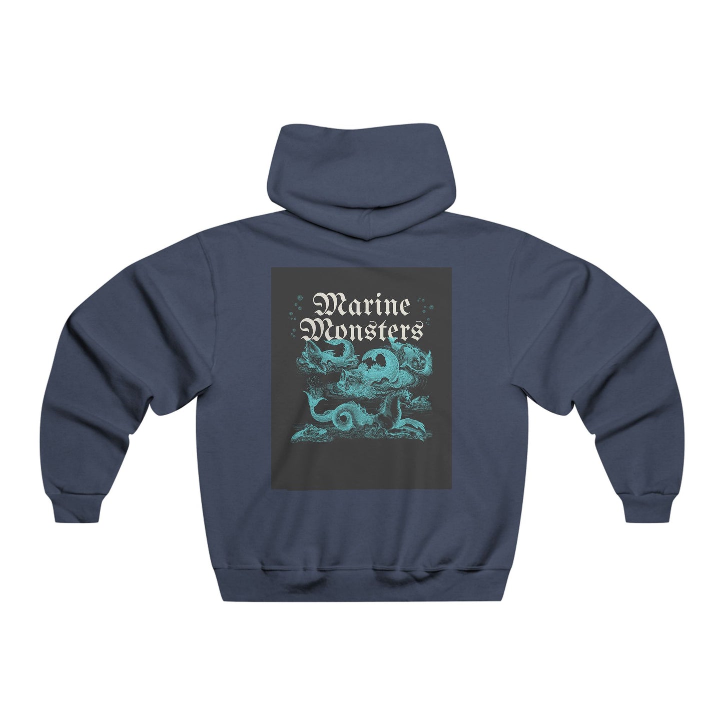Men's Marine Monsters Graphic Hoodie - Cozy NUBLEND® Sweatshirt