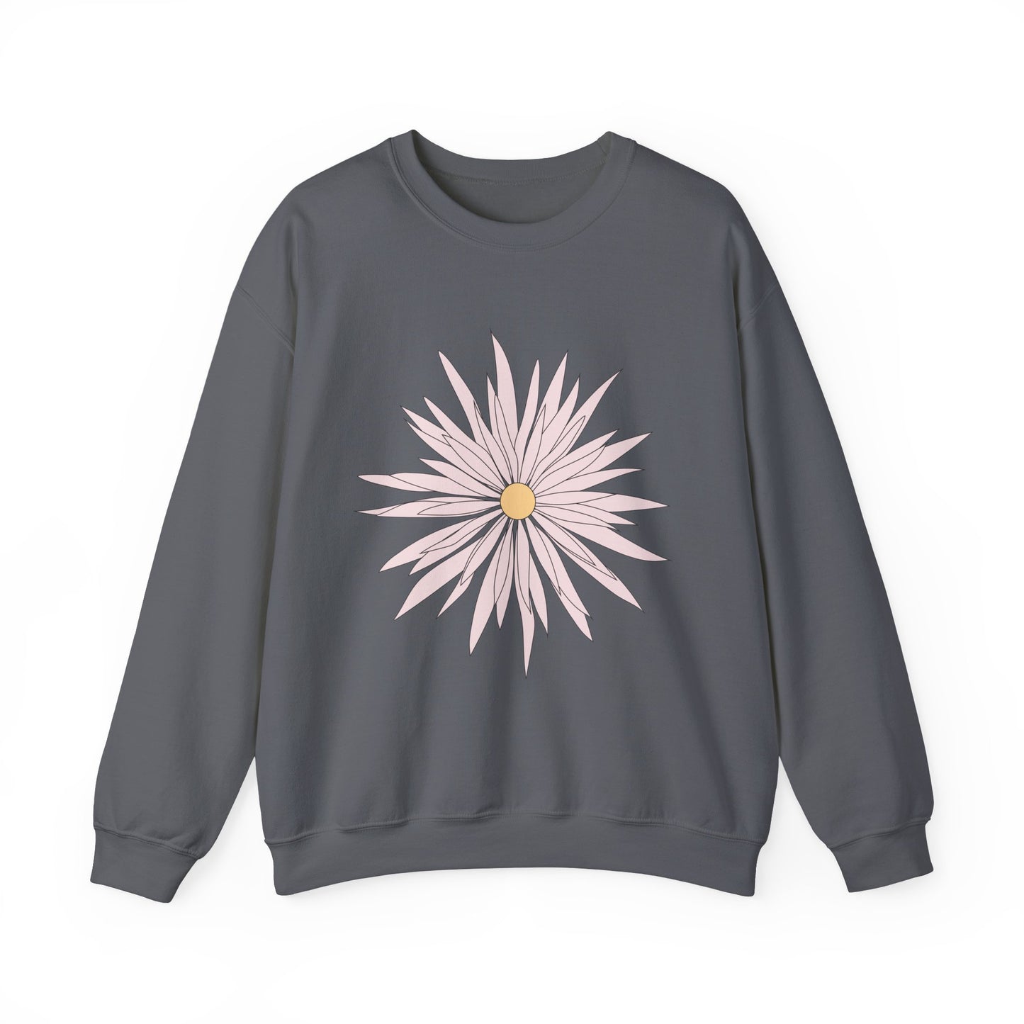Floral Graphic Unisex Crewneck Sweatshirt - Cozy Comfort for Any Occasion