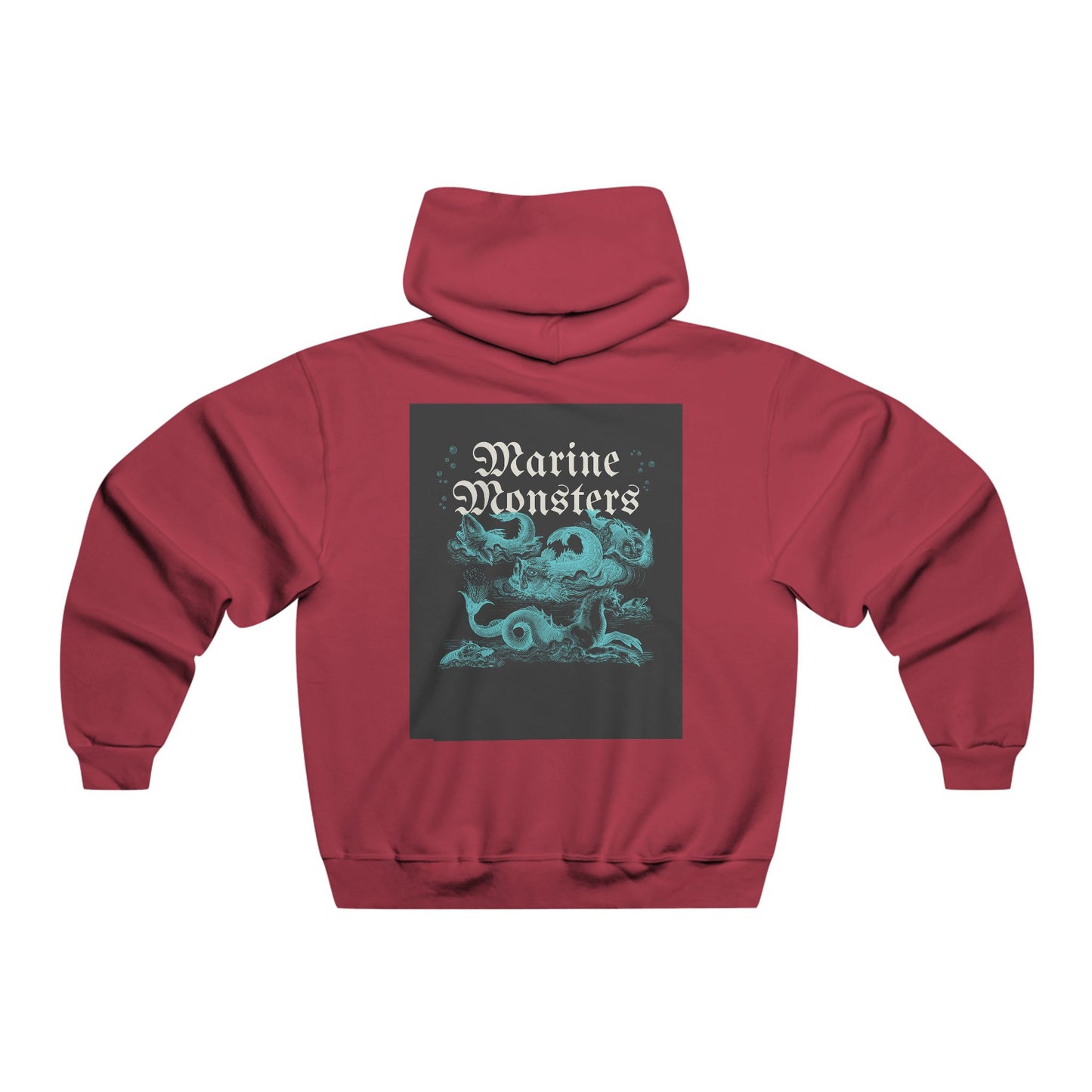 Men's Marine Monsters Graphic Hoodie - Cozy NUBLEND® Sweatshirt