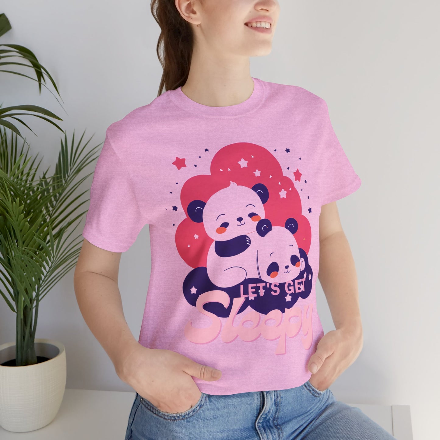 Cute Panda Sleepy Unisex Tee - Perfect for Cozy Days and Gift Giving