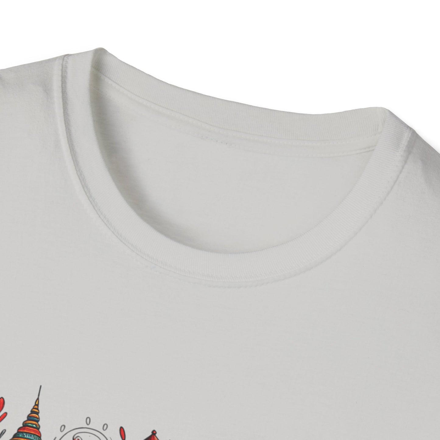 Bohemian Elephant Art T-Shirt - Softstyle Graphic Tee for Nature Lovers