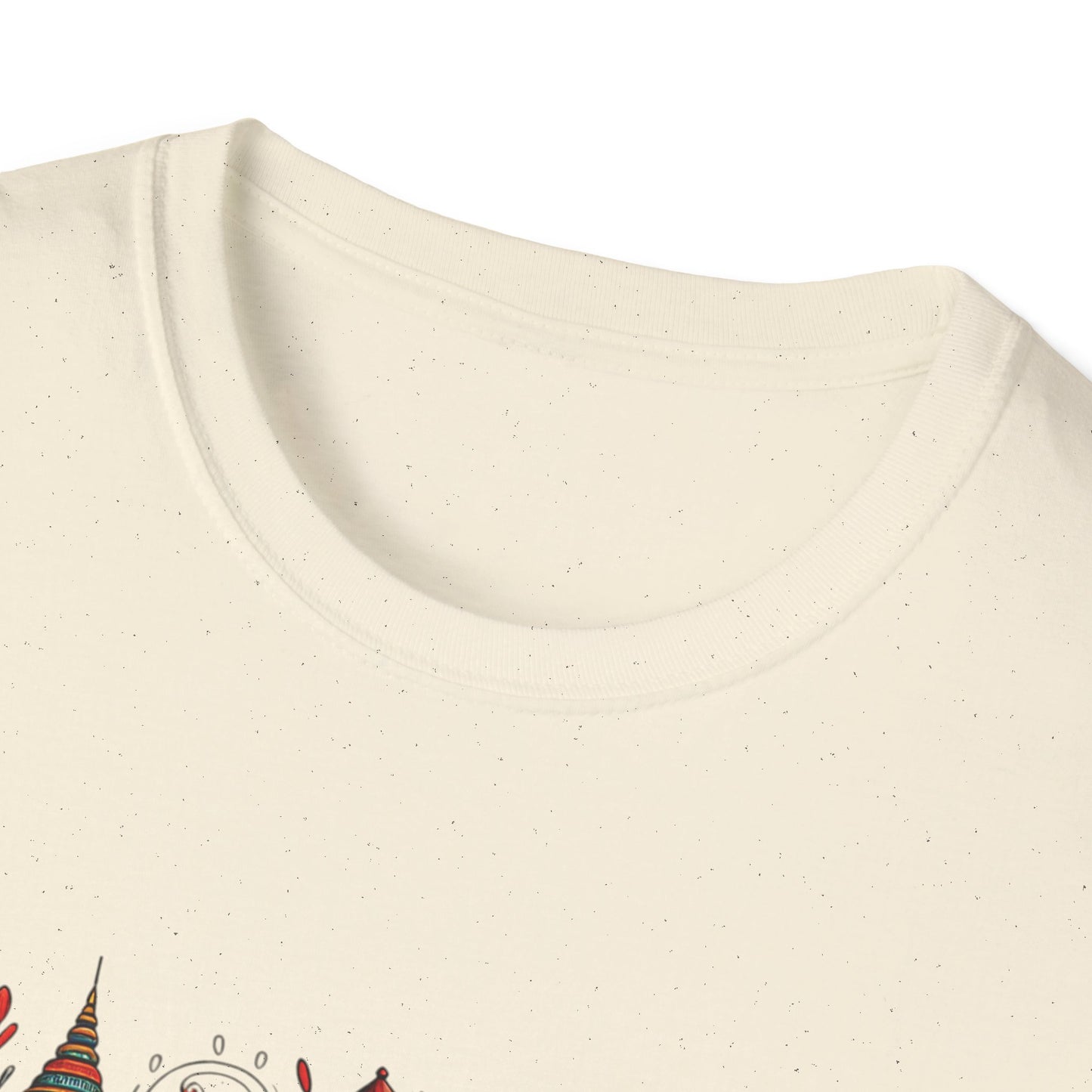 Bohemian Elephant Art T-Shirt - Softstyle Graphic Tee for Nature Lovers