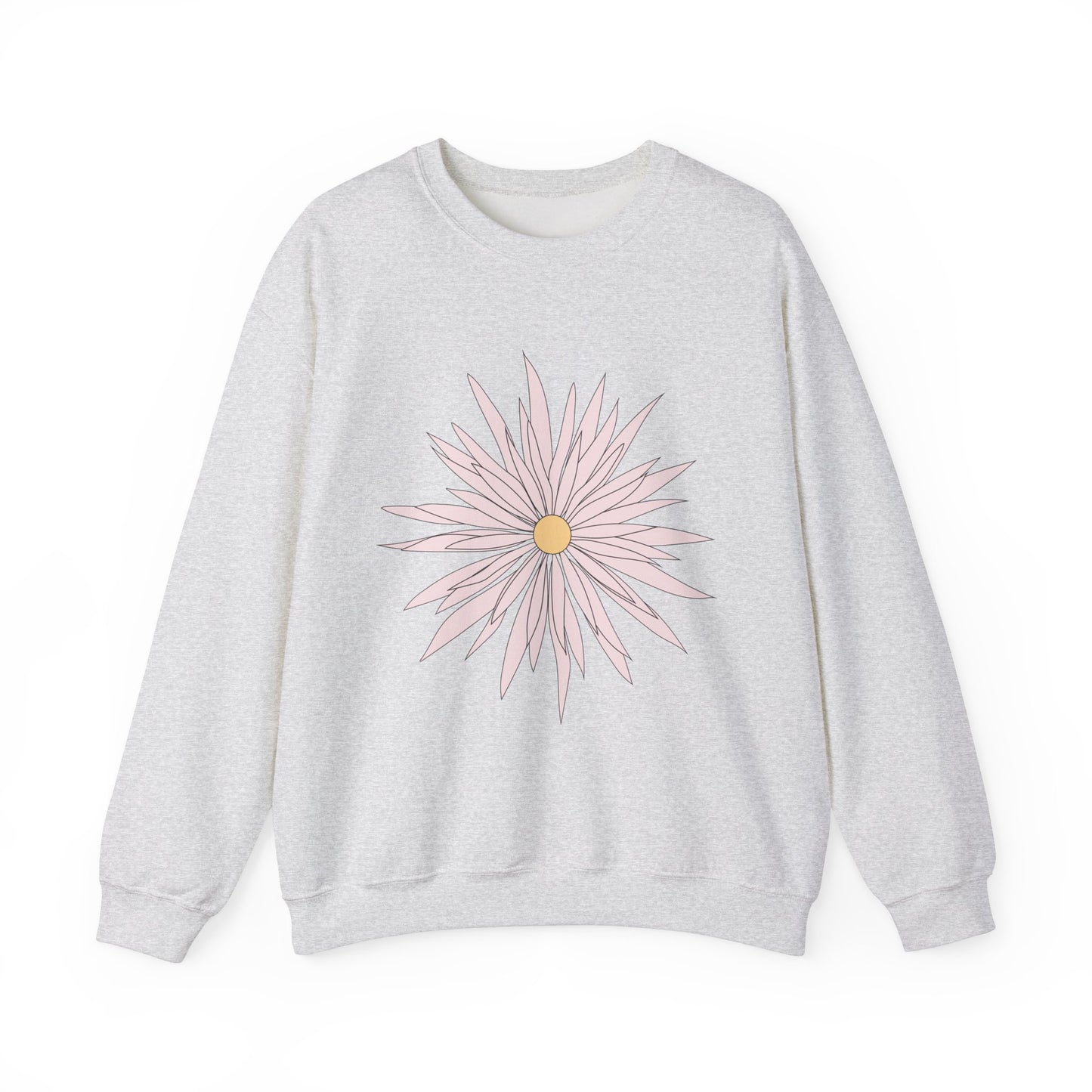 Floral Graphic Unisex Crewneck Sweatshirt - Cozy Comfort for Any Occasion
