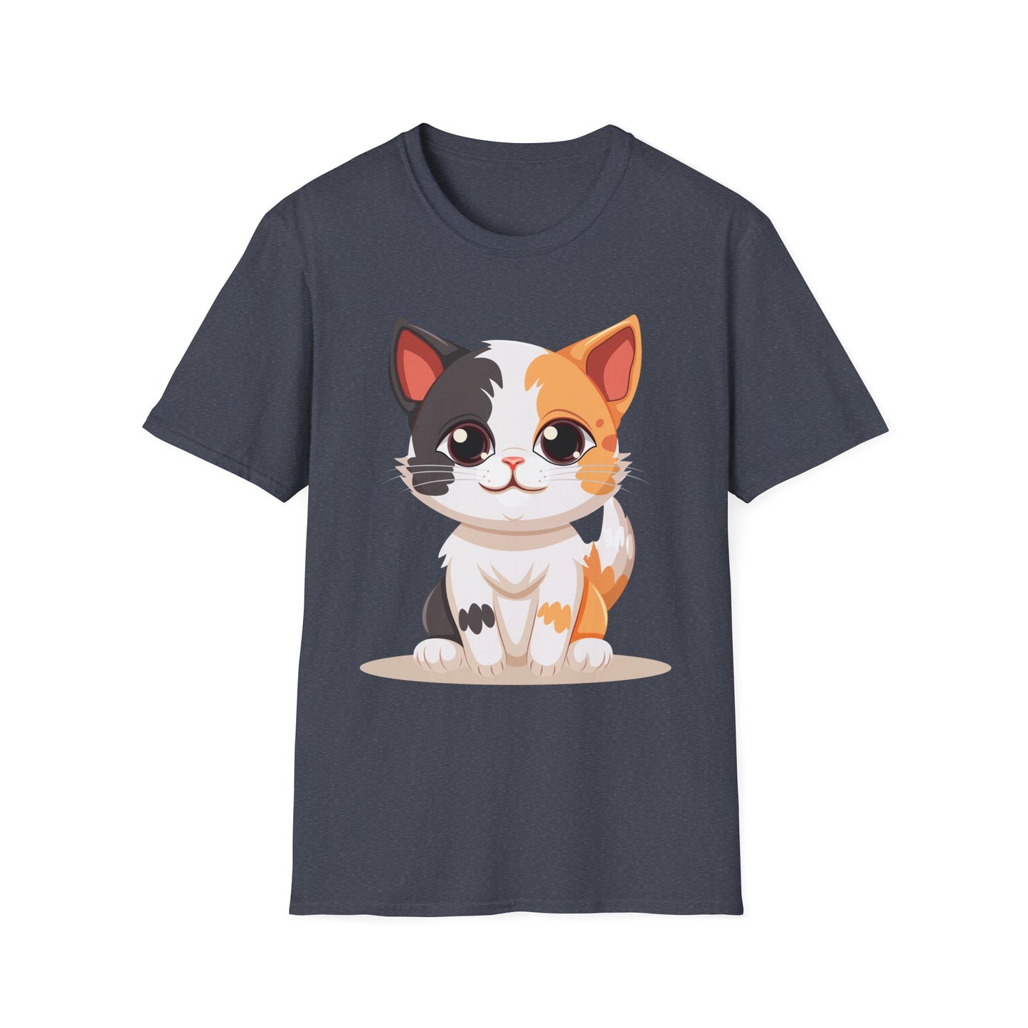 Cute Cat Softstyle T-Shirt – Perfect for Pet Lovers