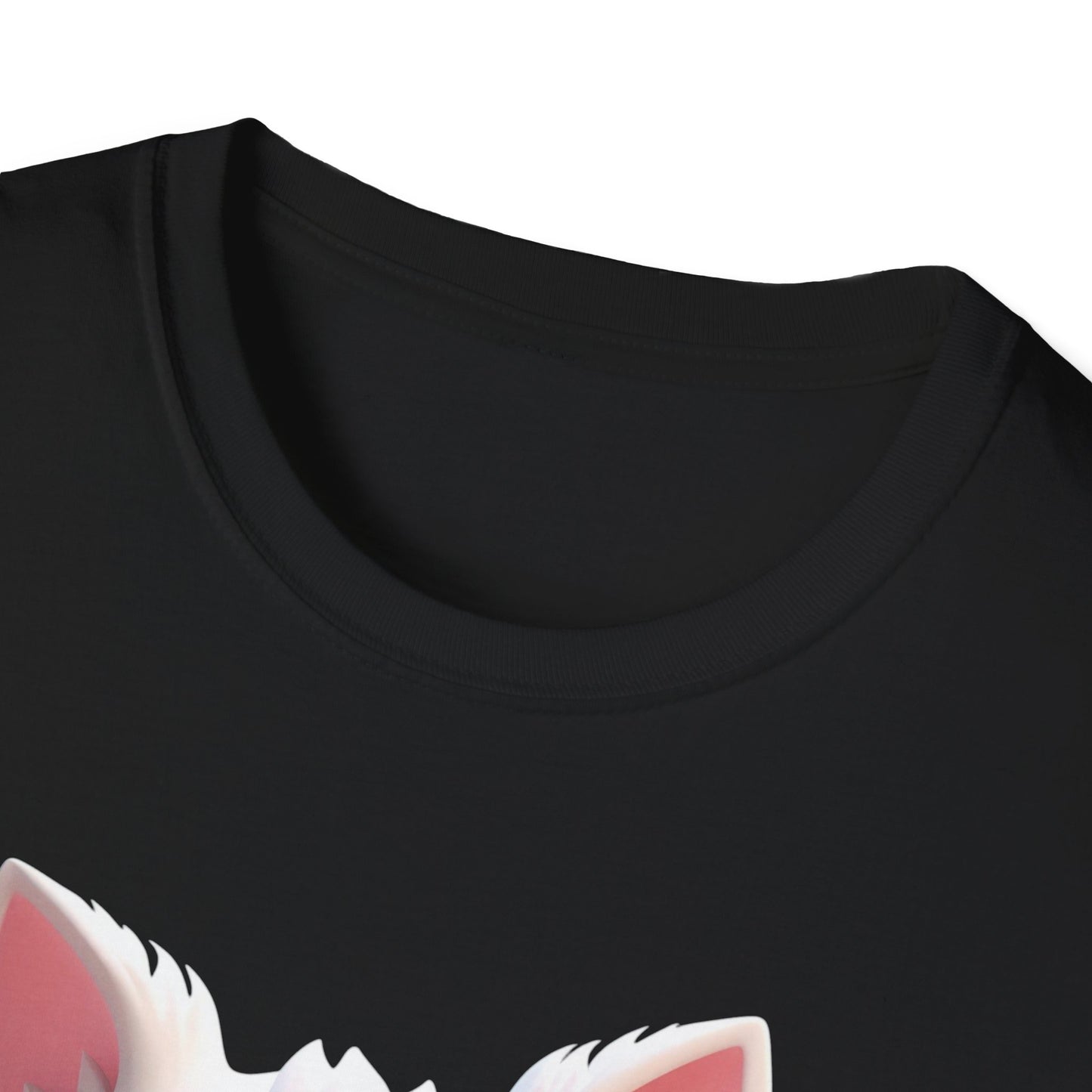 Cute Cartoon Cat Softstyle T-Shirt - Perfect for Pet Lovers