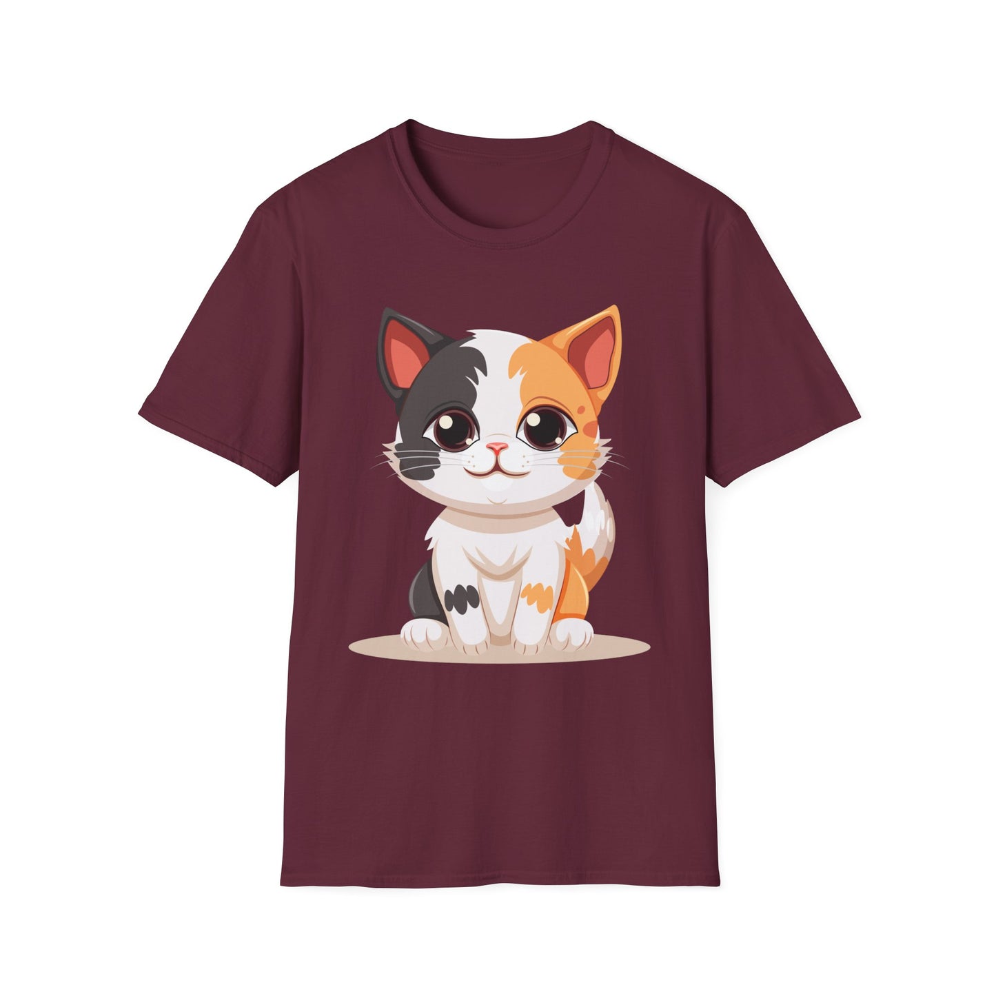 Cute Cat Softstyle T-Shirt – Perfect for Pet Lovers