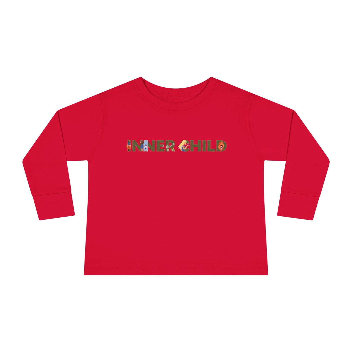 Toddler Long Sleeve Tee - 'Inner Child' Graphic T-Shirt for Playful Kids