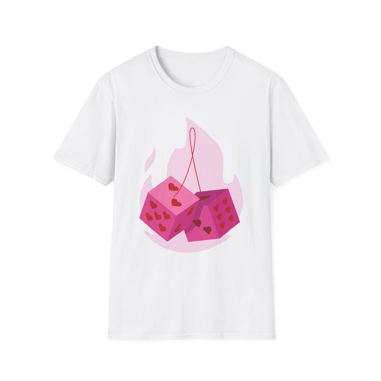 Cute Love Dice T-Shirt for Romantic Couples