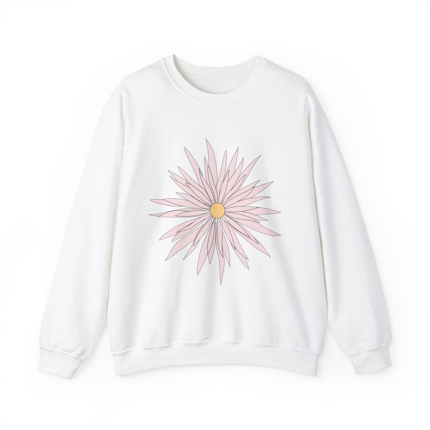 Floral Graphic Unisex Crewneck Sweatshirt - Cozy Comfort for Any Occasion