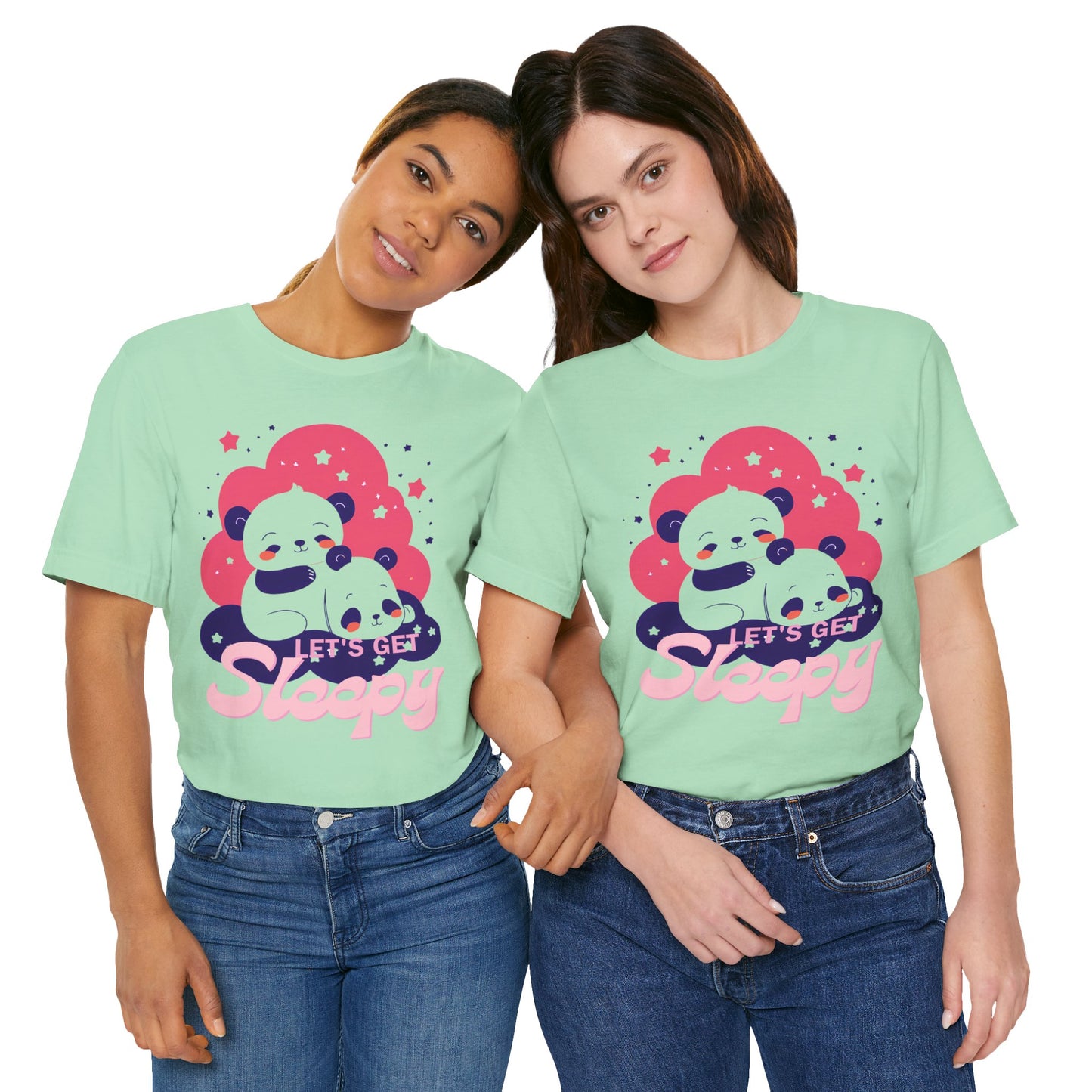Cute Panda Sleepy Unisex Tee - Perfect for Cozy Days and Gift Giving