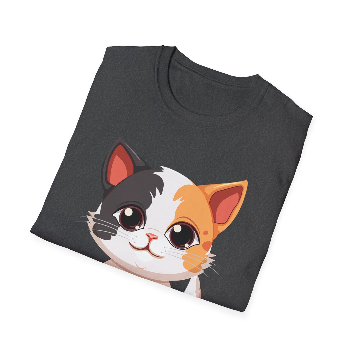 Cute Cat Softstyle T-Shirt – Perfect for Pet Lovers