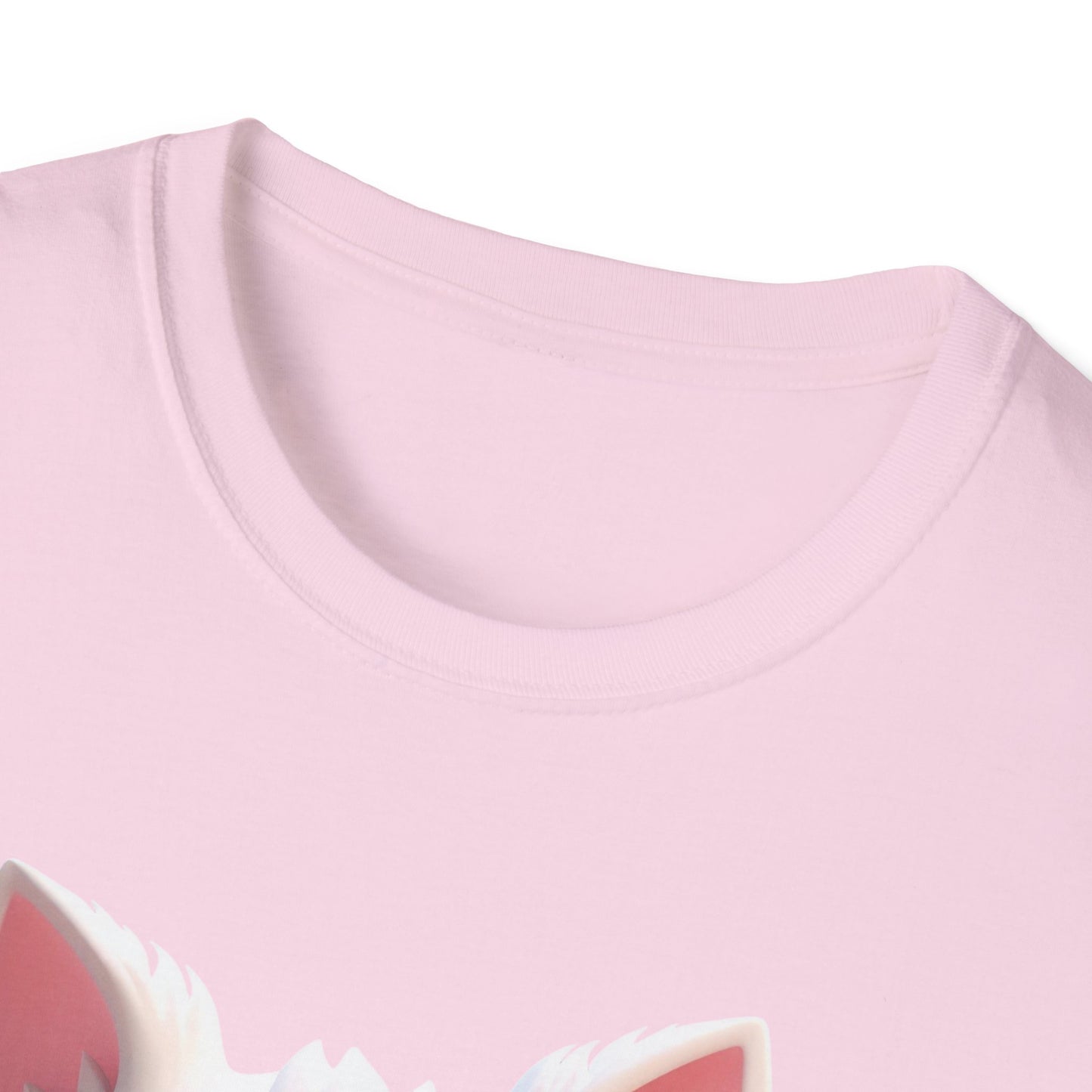 Cute Cartoon Cat Softstyle T-Shirt - Perfect for Pet Lovers