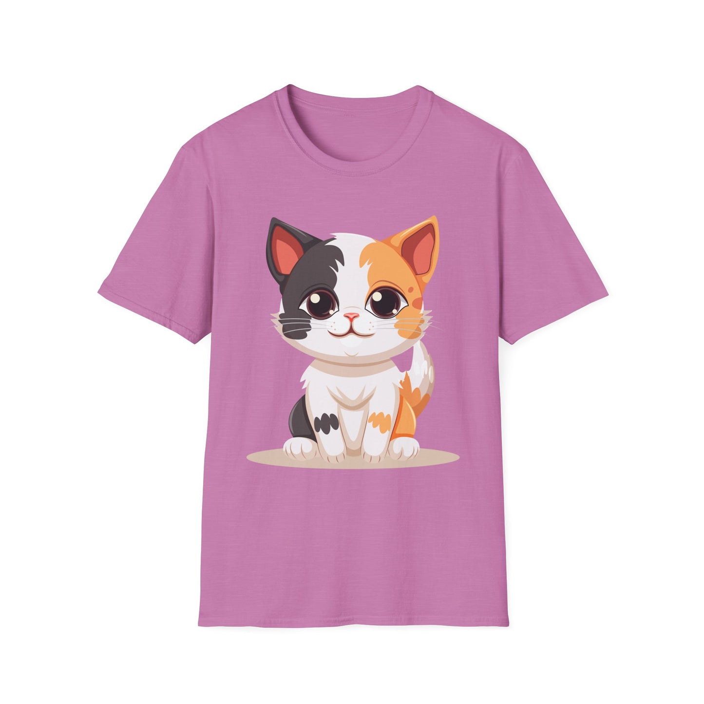Cute Cat Softstyle T-Shirt – Perfect for Pet Lovers
