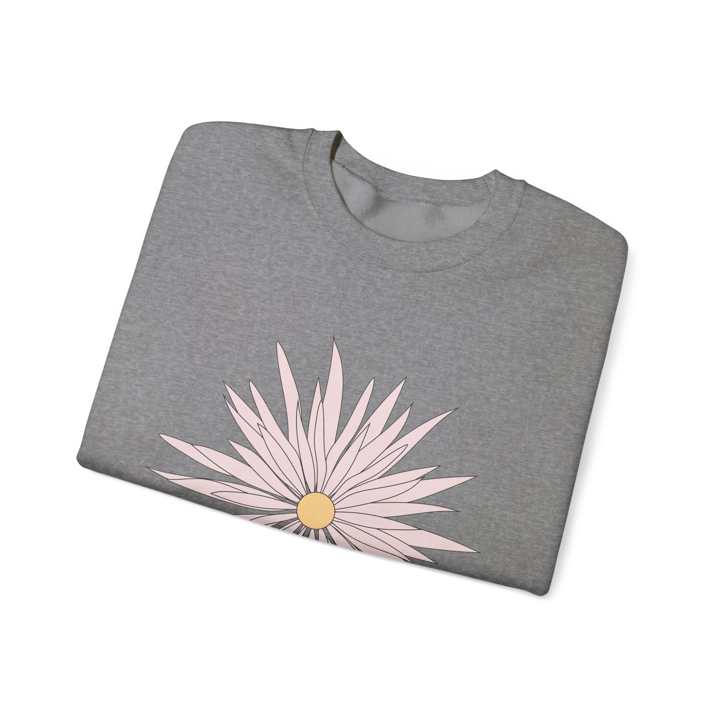 Floral Graphic Unisex Crewneck Sweatshirt - Cozy Comfort for Any Occasion
