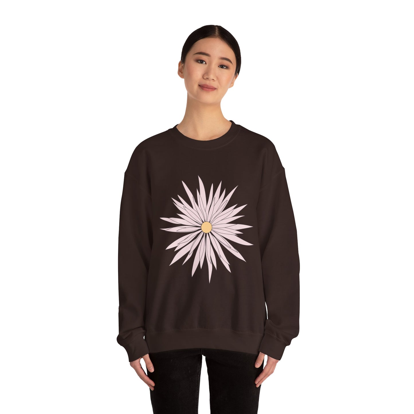 Floral Graphic Unisex Crewneck Sweatshirt - Cozy Comfort for Any Occasion