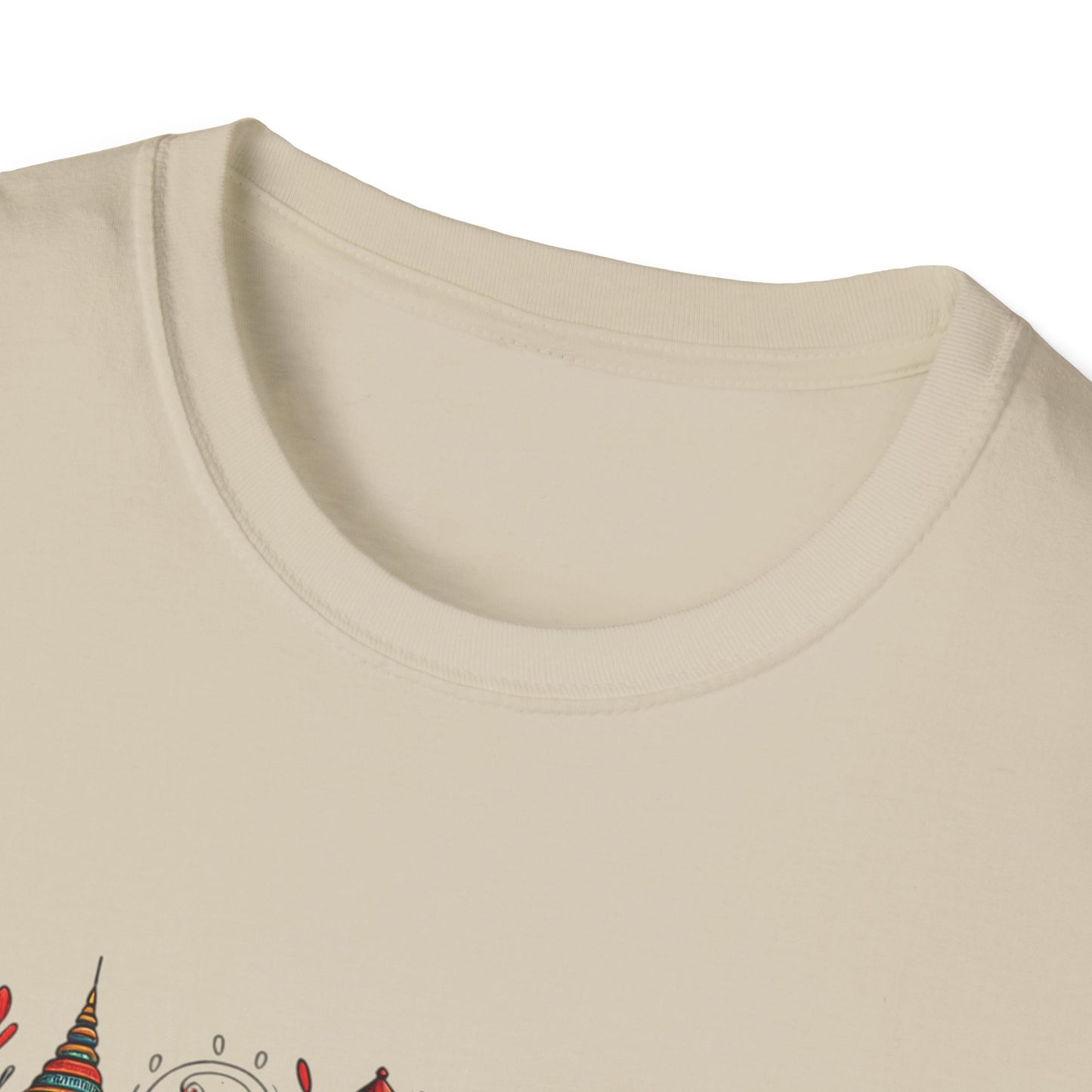 Bohemian Elephant Art T-Shirt - Softstyle Graphic Tee for Nature Lovers