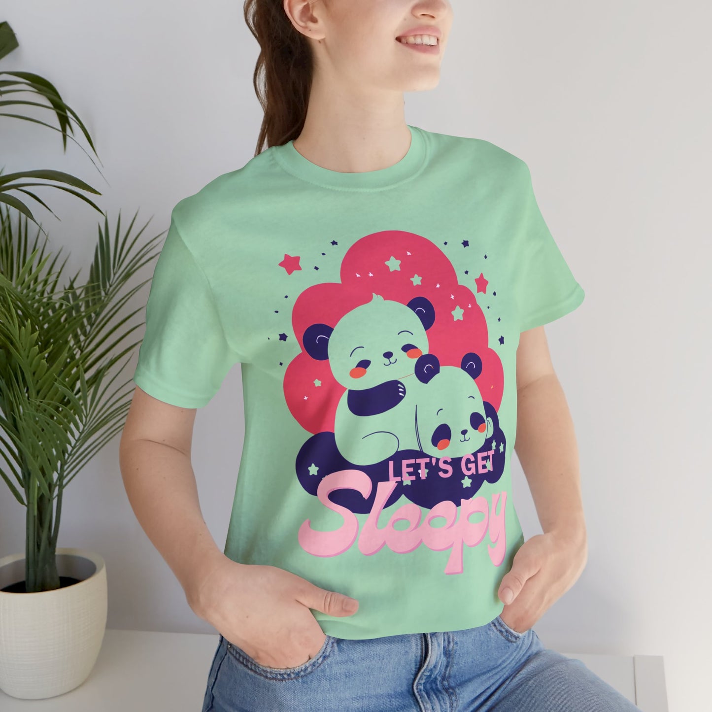 Cute Panda Sleepy Unisex Tee - Perfect for Cozy Days and Gift Giving