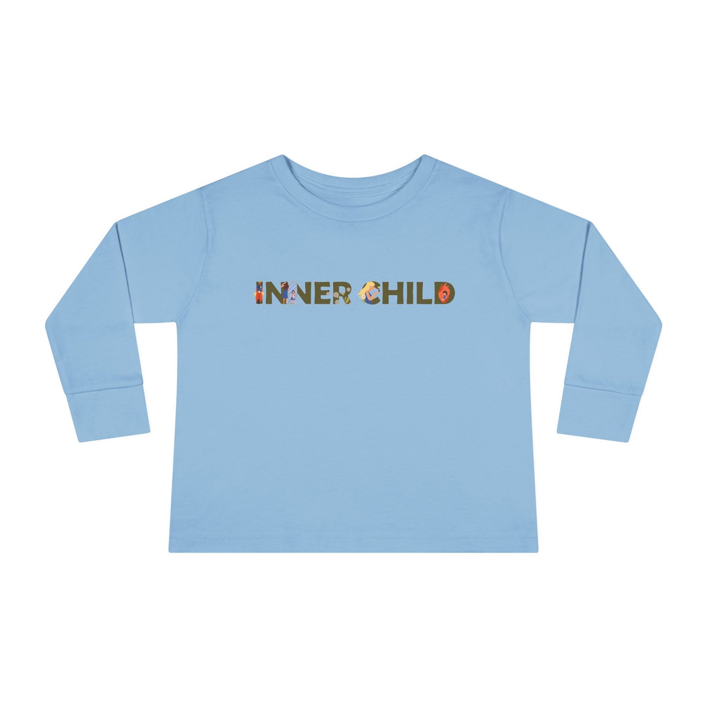 Toddler Long Sleeve Tee - 'Inner Child' Graphic T-Shirt for Playful Kids