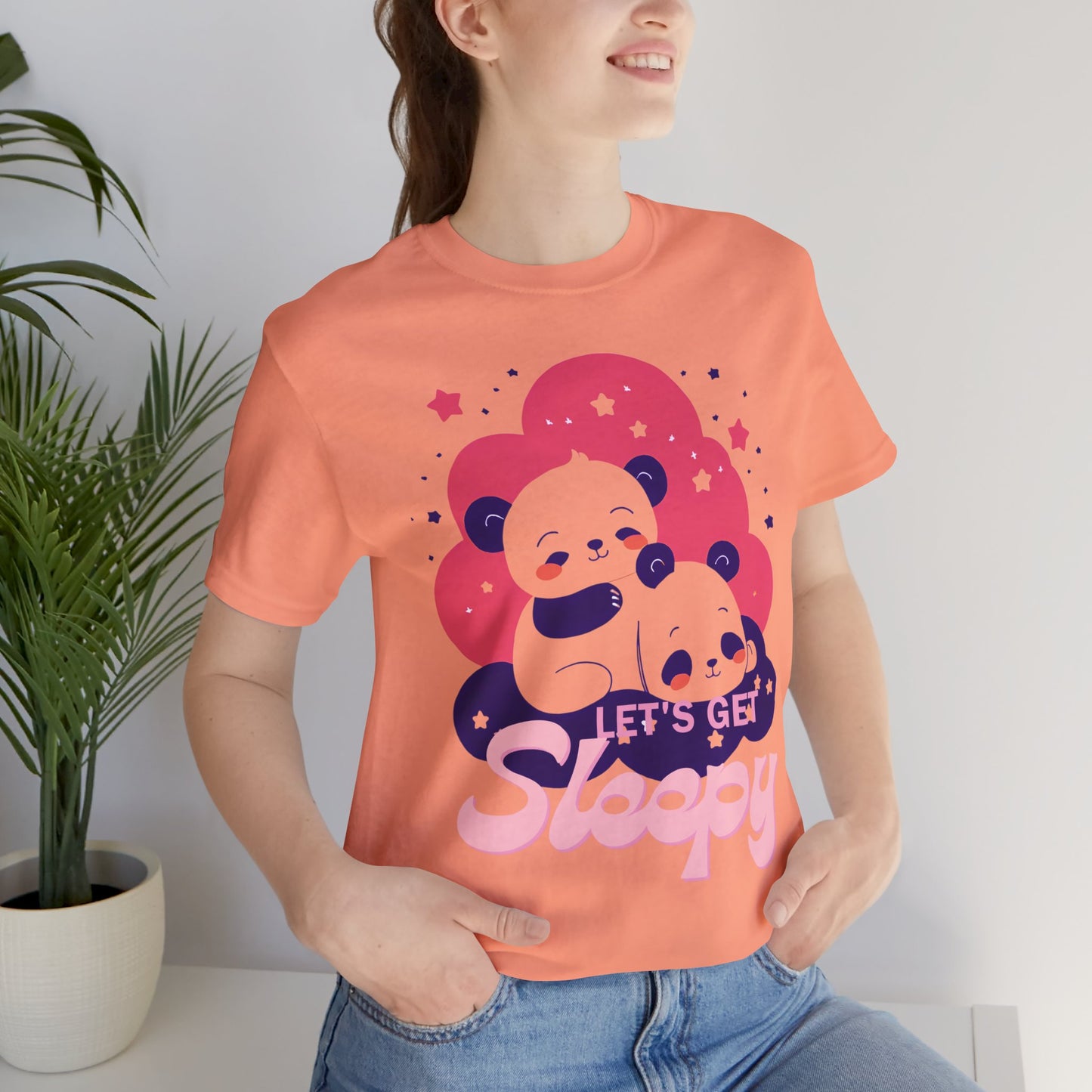 Cute Panda Sleepy Unisex Tee - Perfect for Cozy Days and Gift Giving