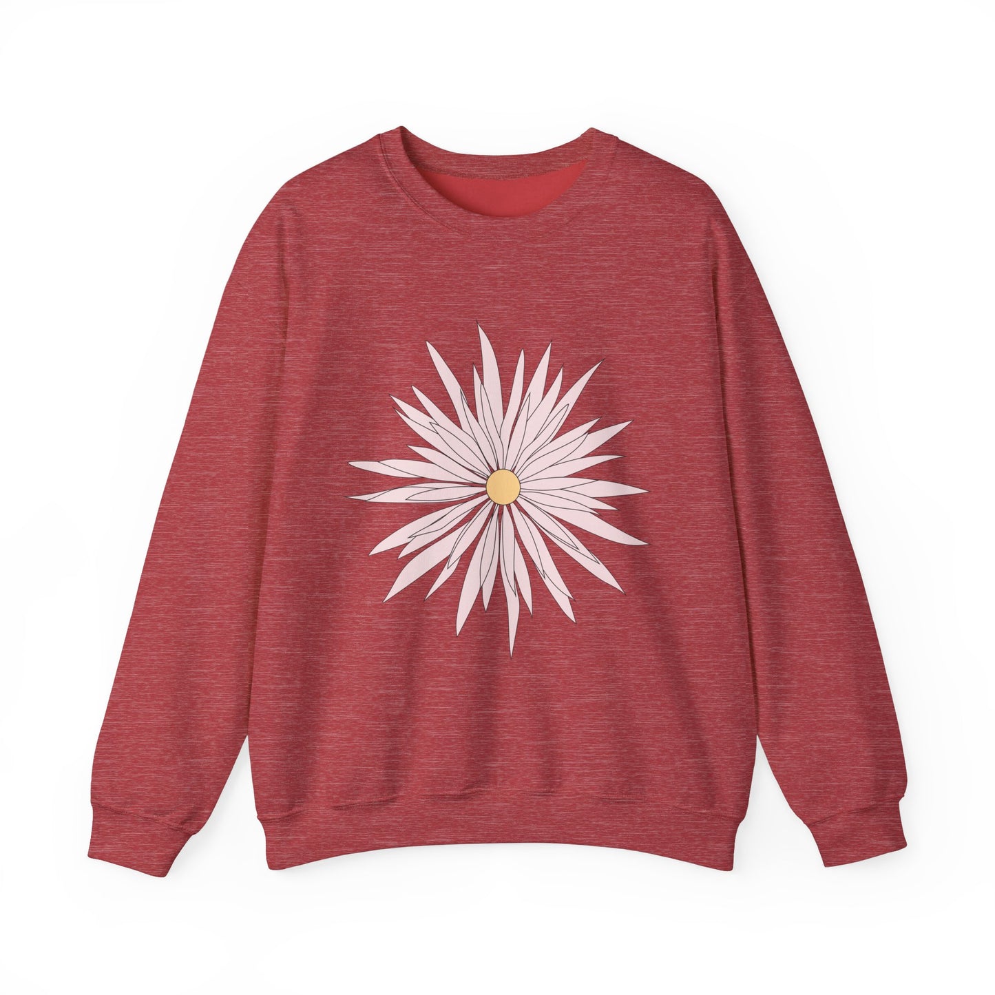 Floral Graphic Unisex Crewneck Sweatshirt - Cozy Comfort for Any Occasion