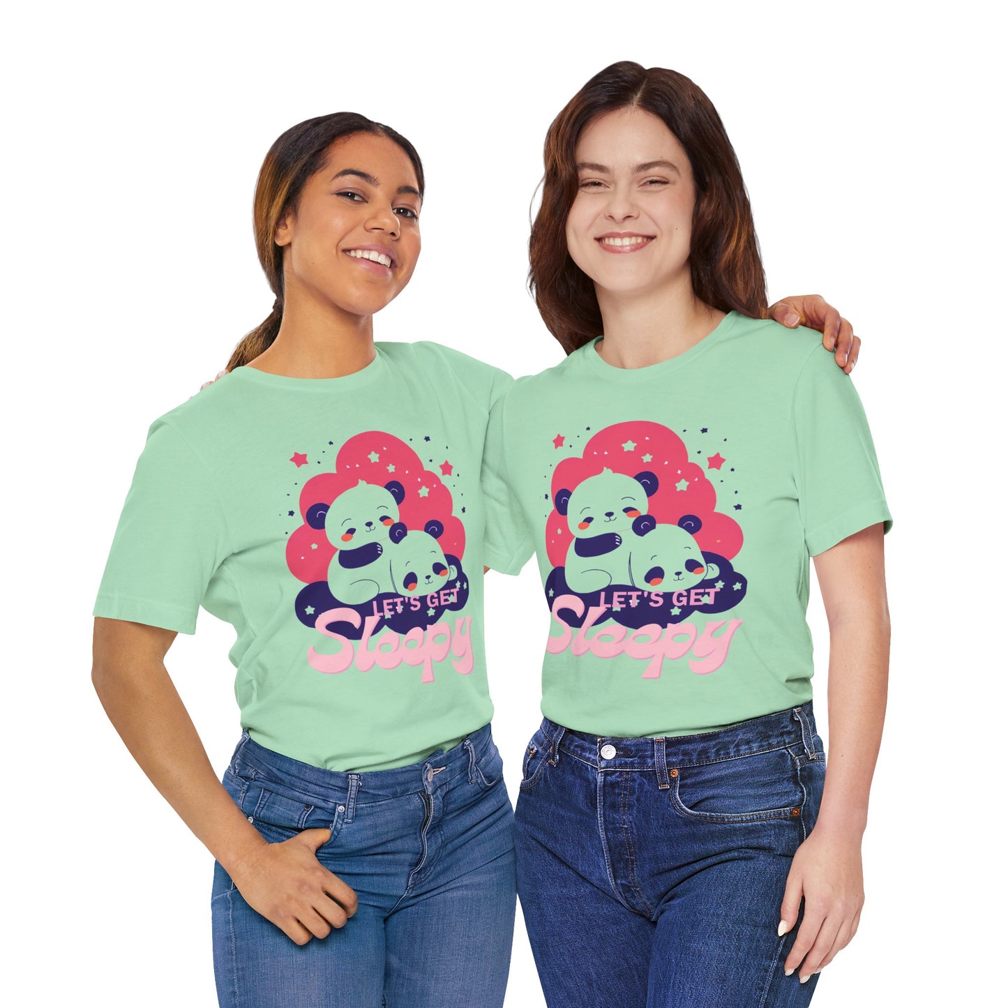 Cute Panda Sleepy Unisex Tee - Perfect for Cozy Days and Gift Giving